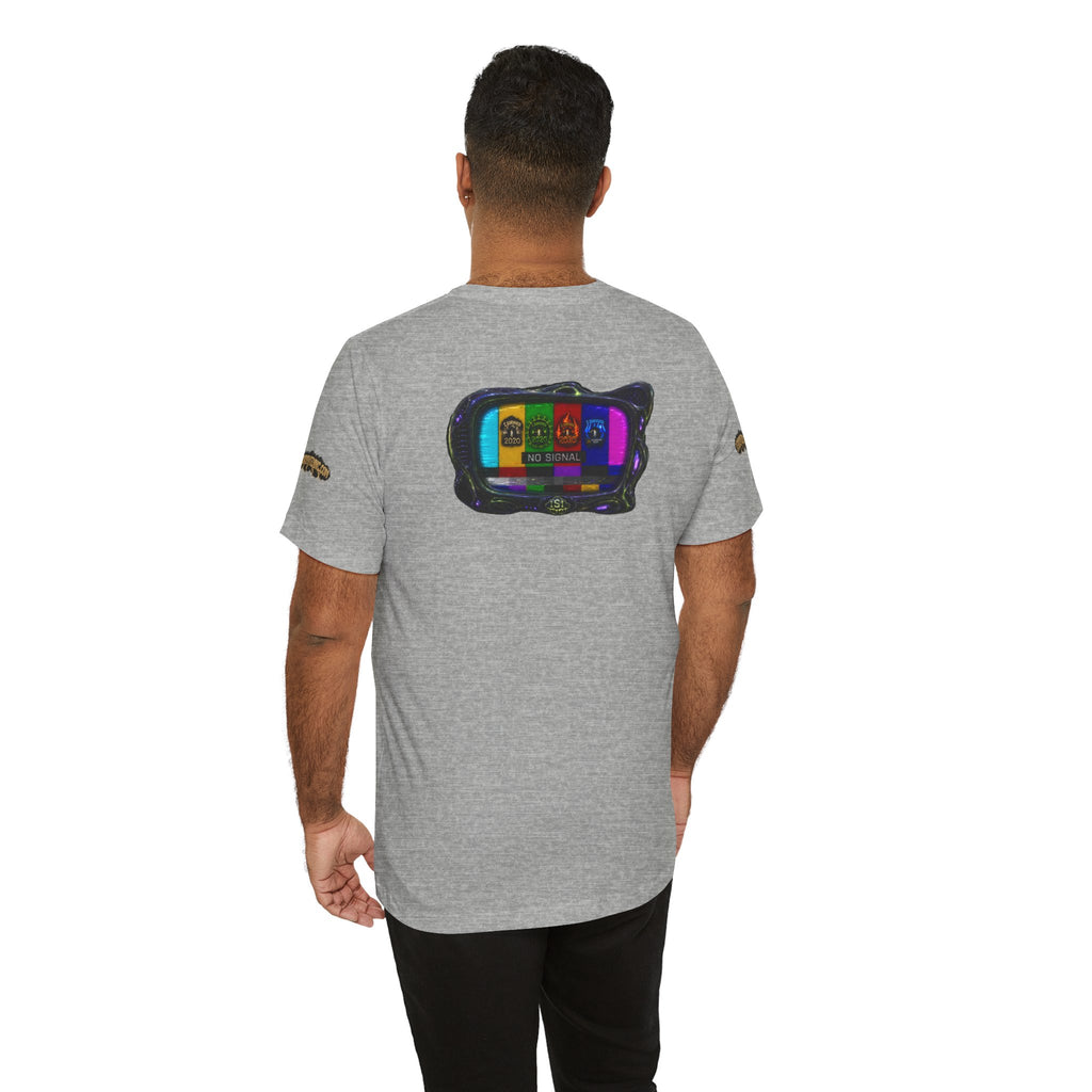I Survived 2020 — "No Signal" Test Pattern Tee Alien Broadcast Finale Summer Premiere Unisex Jersey Short Sleeve Tee