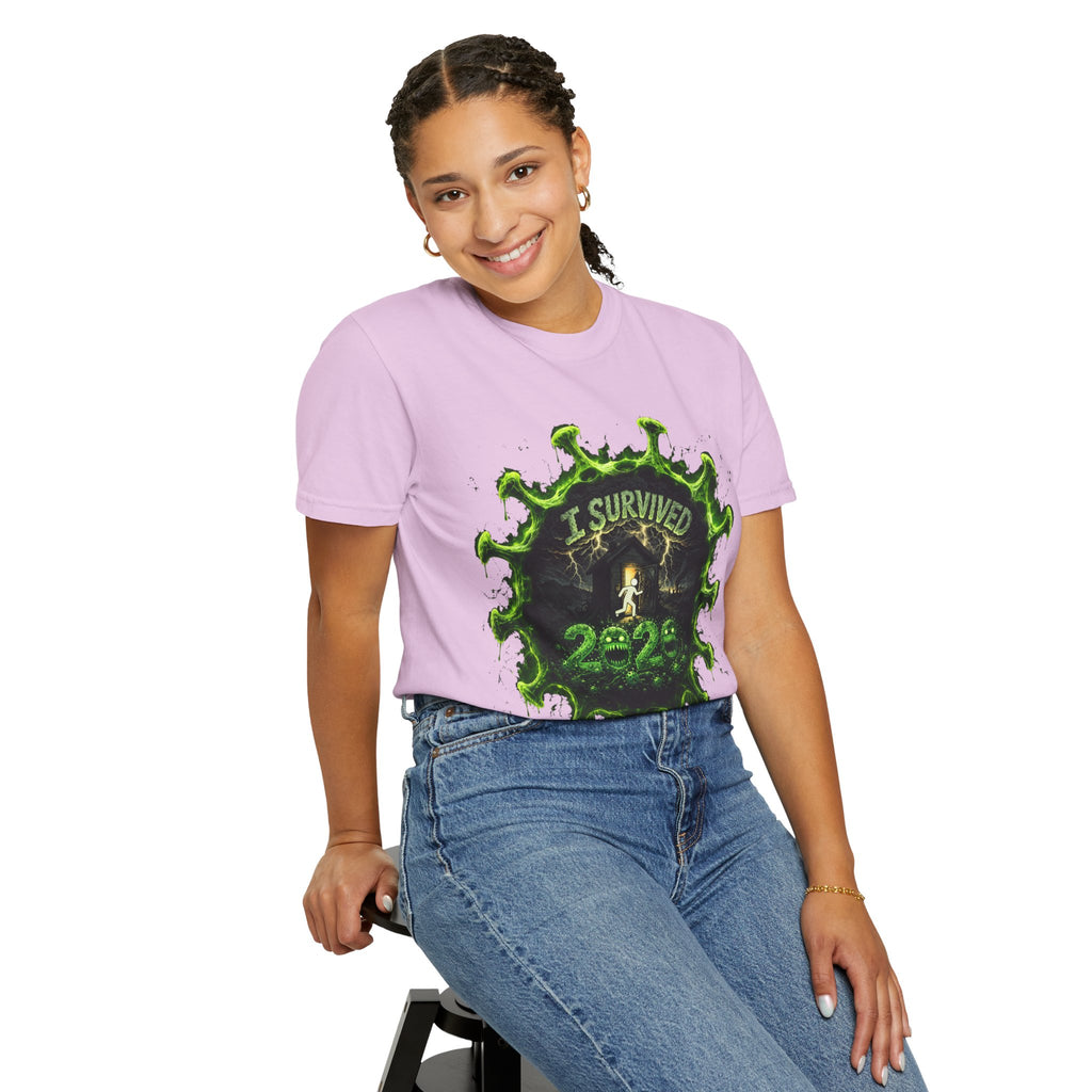 I Survived 2020 — Director's Cut S1:E4 "Mask Madness Mayhem Moment" | Pandemic Edition Unisex Garment-Dyed T-shirt