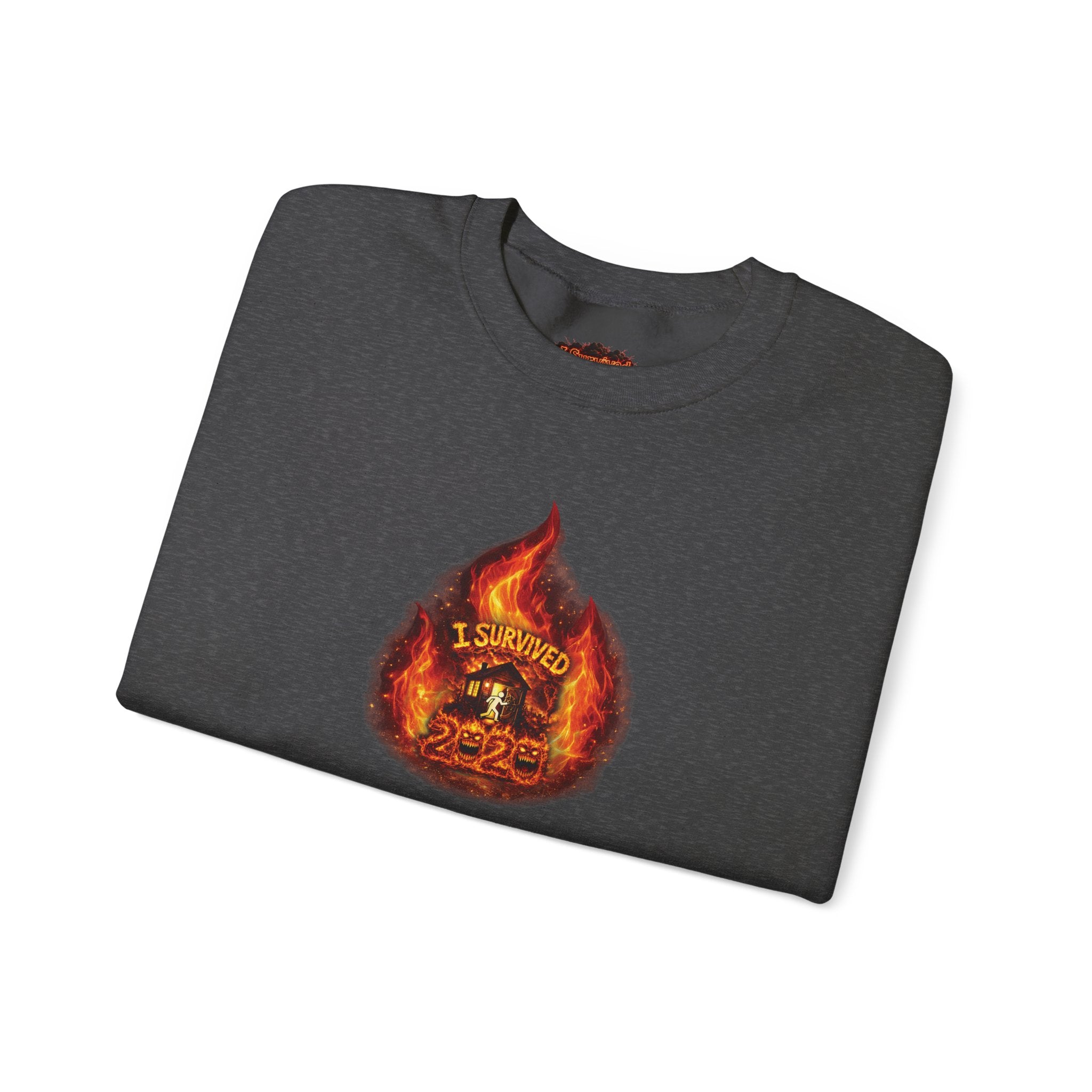 I Survived 2020 — WILDFIRES S2:E1: Director's Cut "Berry Creek" Memorial Unisex Heavy Blend™ Crewneck Sweatshirt