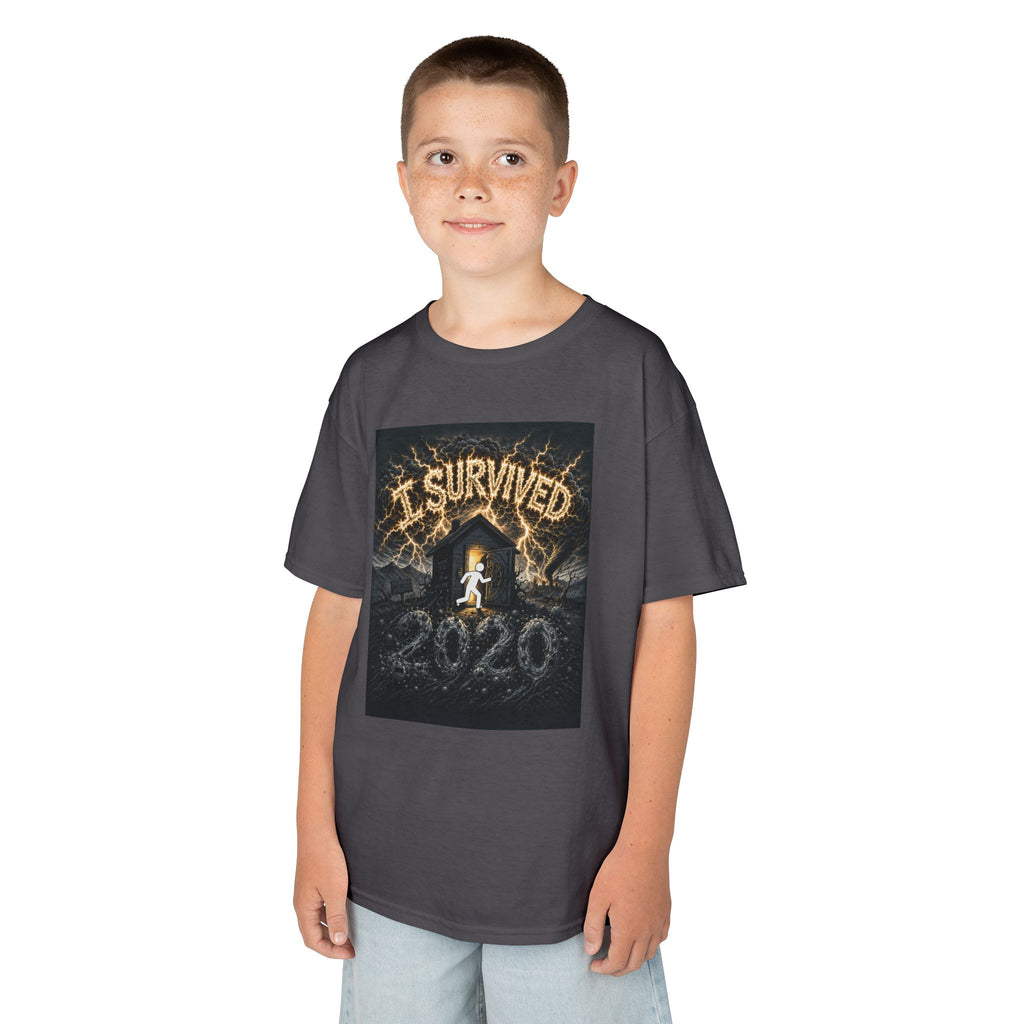 I Survived 2020 — Original Design Teaser Tee | Season 1 Premiere Drop Kids Heavy Cotton™ Tee