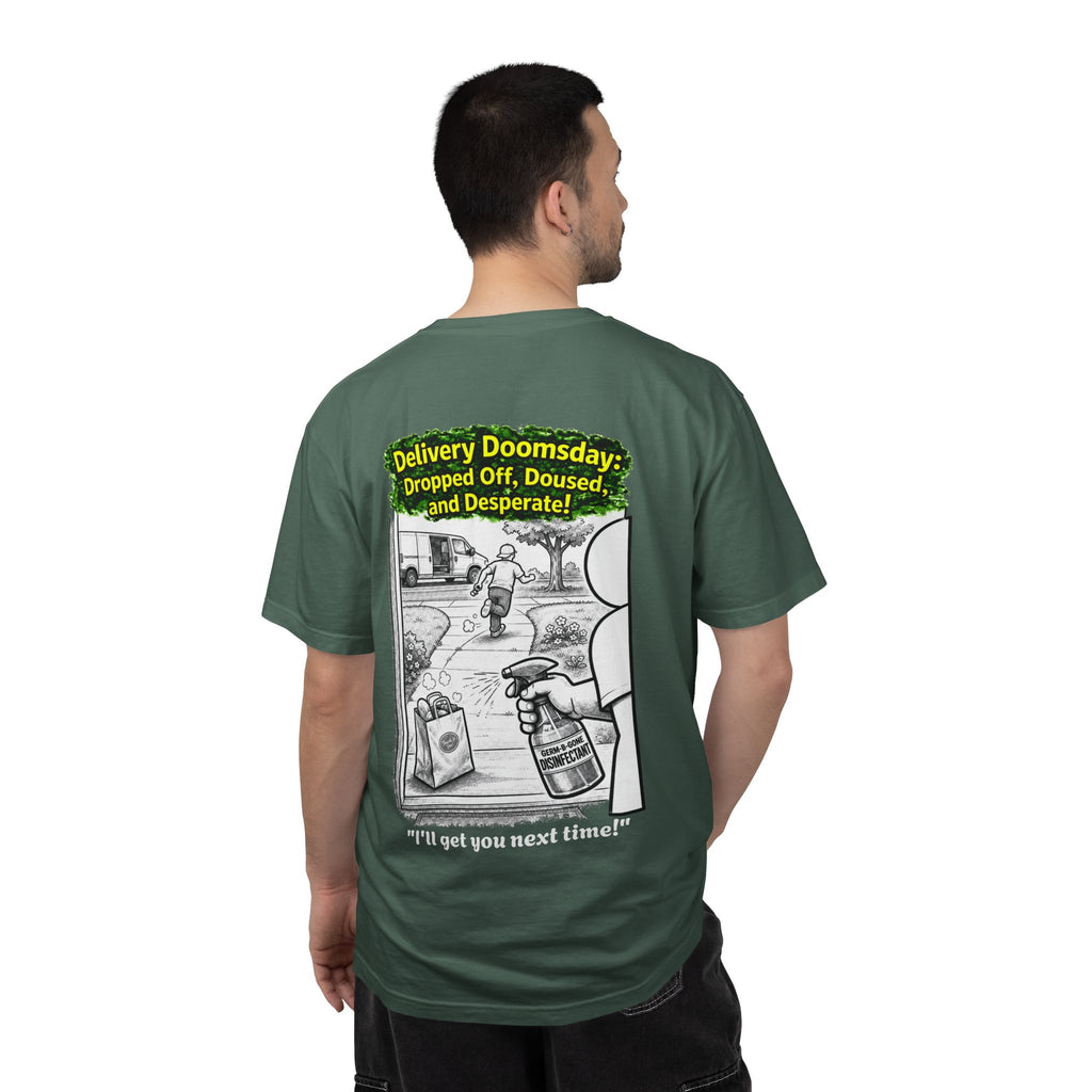Sobreviví al 2020 — T1:E5 "Apocalipsis de Entregas" | Camiseta unisex teñida de edición Pandemia