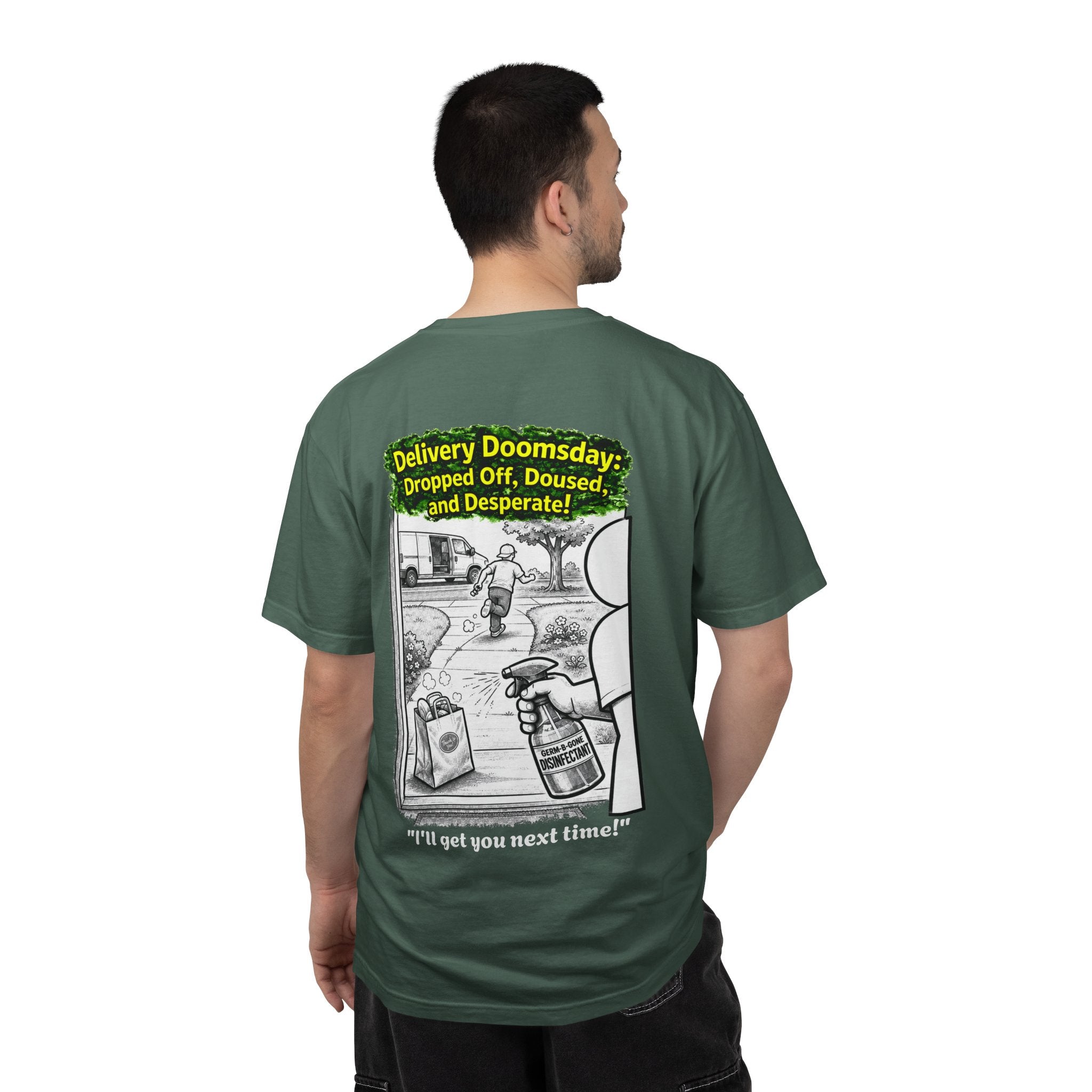 Sobreviví al 2020 — T1:E5 "Apocalipsis de Entregas" | Camiseta unisex teñida de edición Pandemia