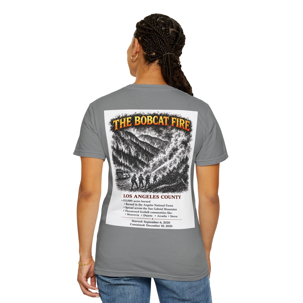I Survived 2020 — S2:E2 "The Bobcat Fire" | Wildfire Edition Memorial Unisex Garment-Dyed T-shirt