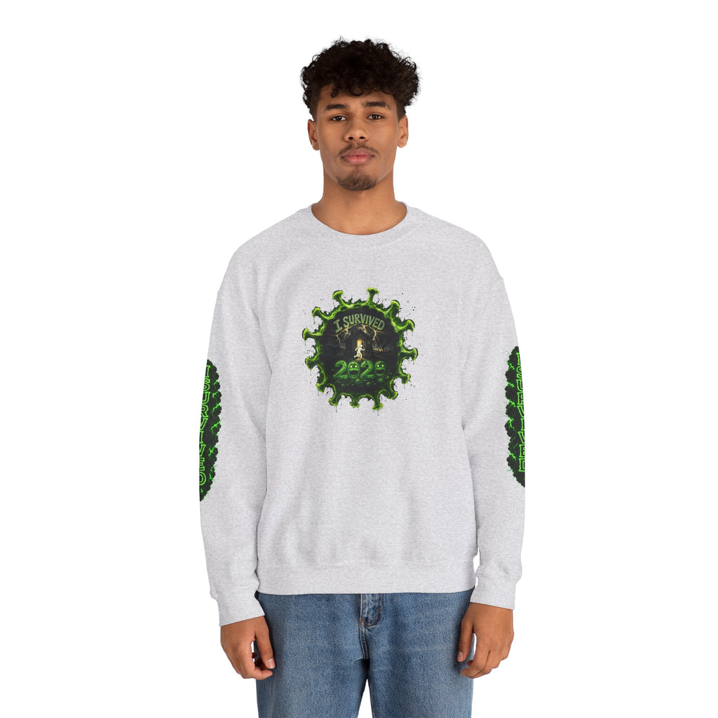 I Survived 2020 — PANDEMIC S1:E2: Director's Cut "The Coming of COVID" Unisex Heavy Blend™ Crewneck Sweatshirt