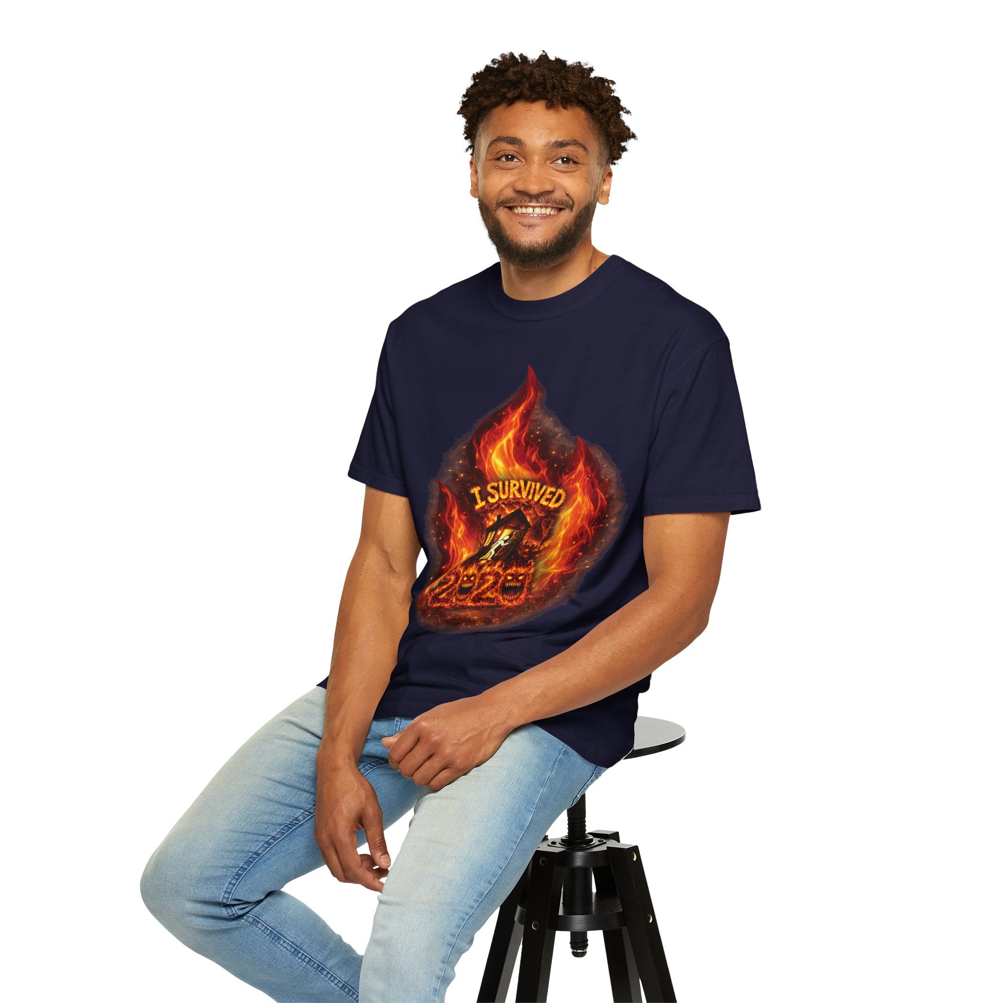 I Survived 2020 — Director's Cut S2:E1 "Berry Creek" | Wildfire Edition Memorial Unisex Garment-Dyed T-shirt