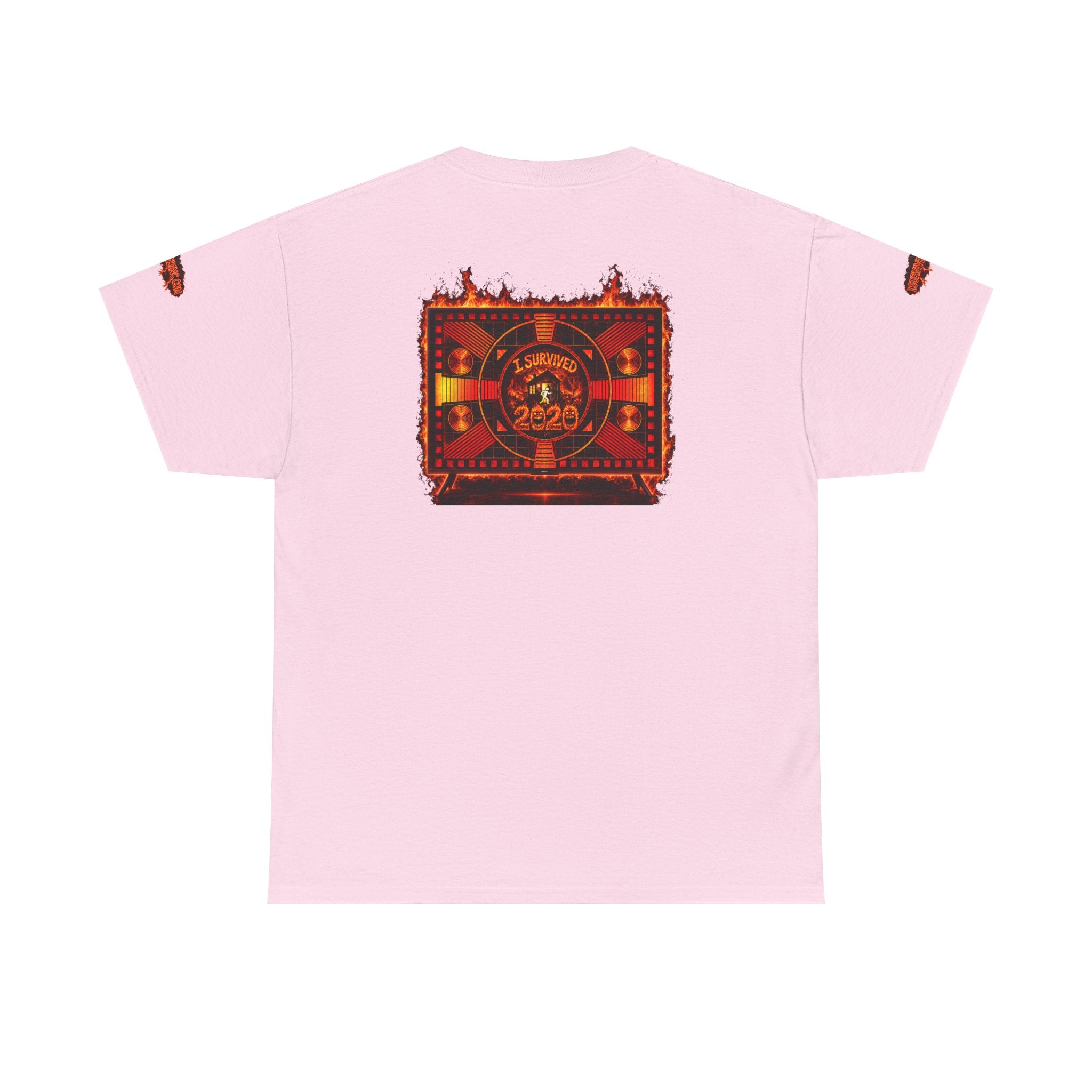 I Survived 2020 — "Please Stand By" Test Pattern Tee Wildfire Signal Special Edition Summer Premiere Unisex Heavy Cotton Tee