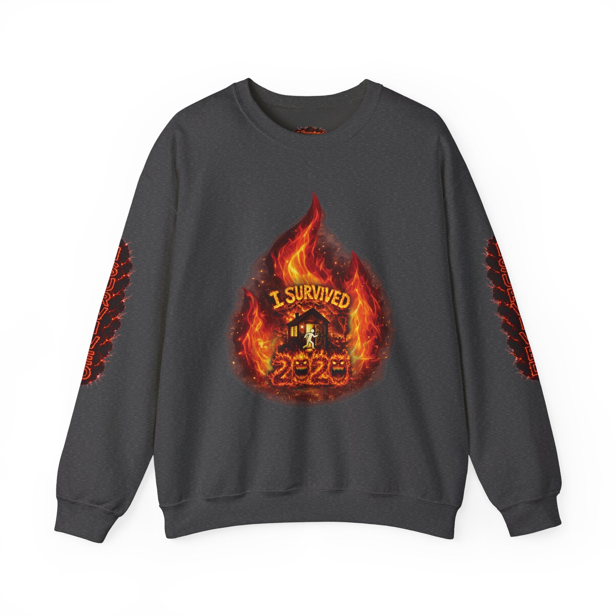 I Survived 2020 — Director's Cut S2:E2 "The Bobcat Fire" | Wildfire Edition Memorial Unisex Heavy Blend™ Crewneck Sweatshirt