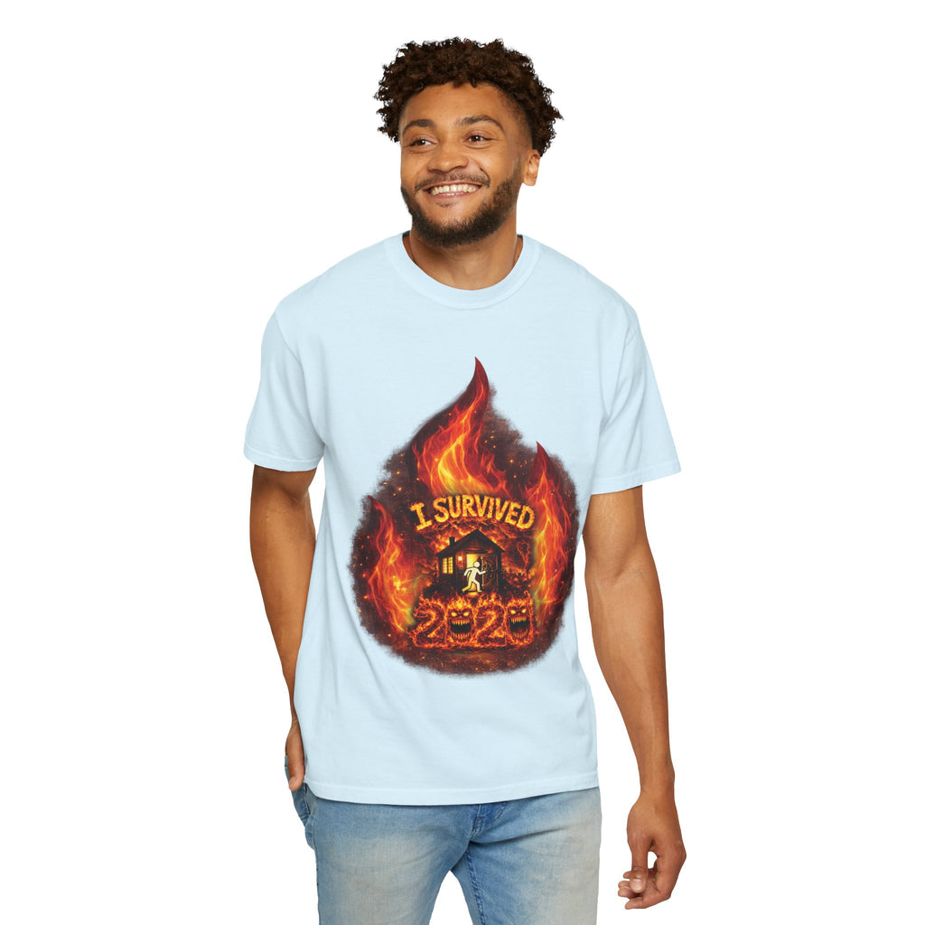 I Survived 2020 — Director's Cut S2:E4 "Western U.S. Wildfire Season" | Mid-Season Finale Pt. 1 | Wildfire Edition Memorial Unisex Garment-Dyed T-shirt