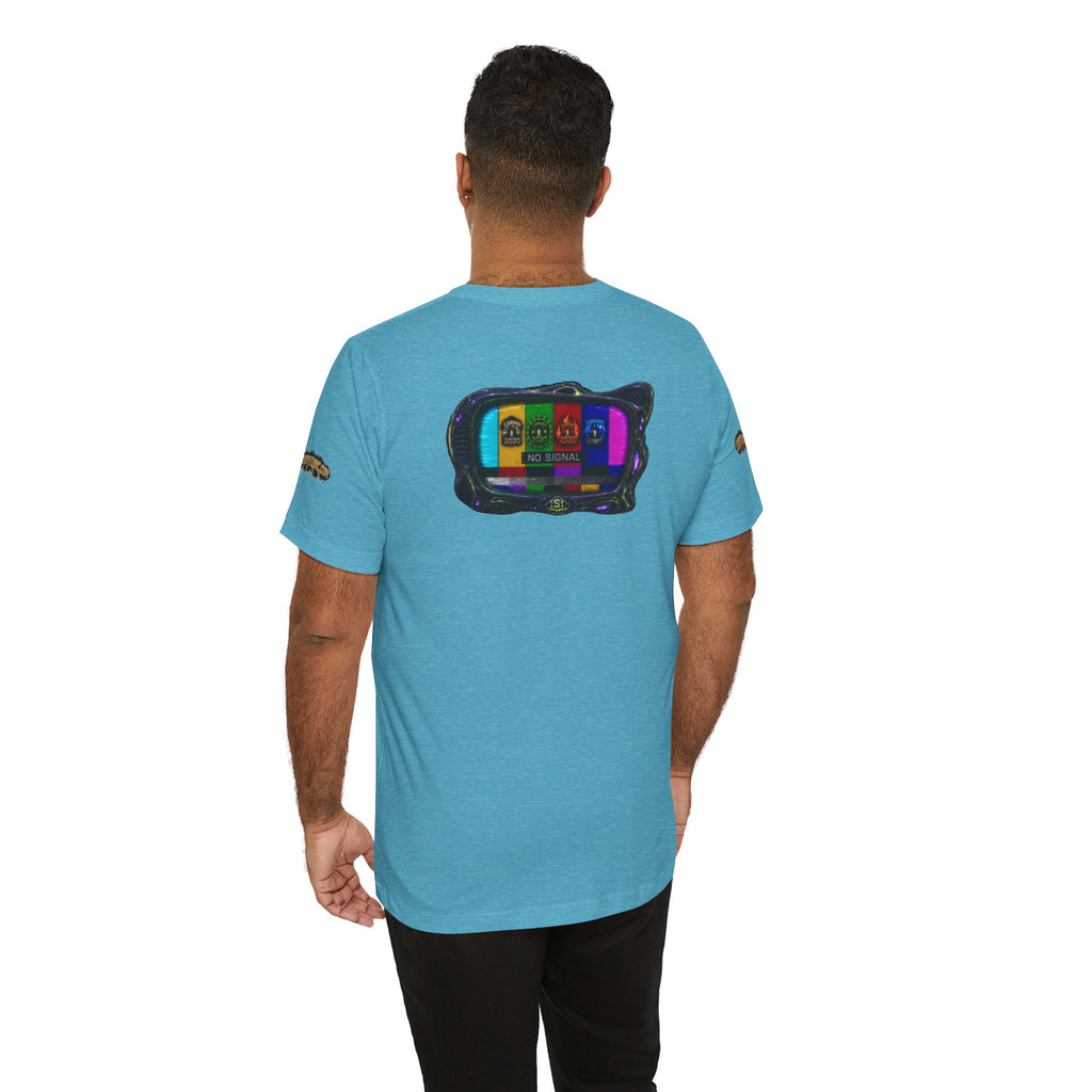 I Survived 2020 — "No Signal" Test Pattern Tee Alien Broadcast Finale Summer Premiere Unisex Jersey Short Sleeve Tee