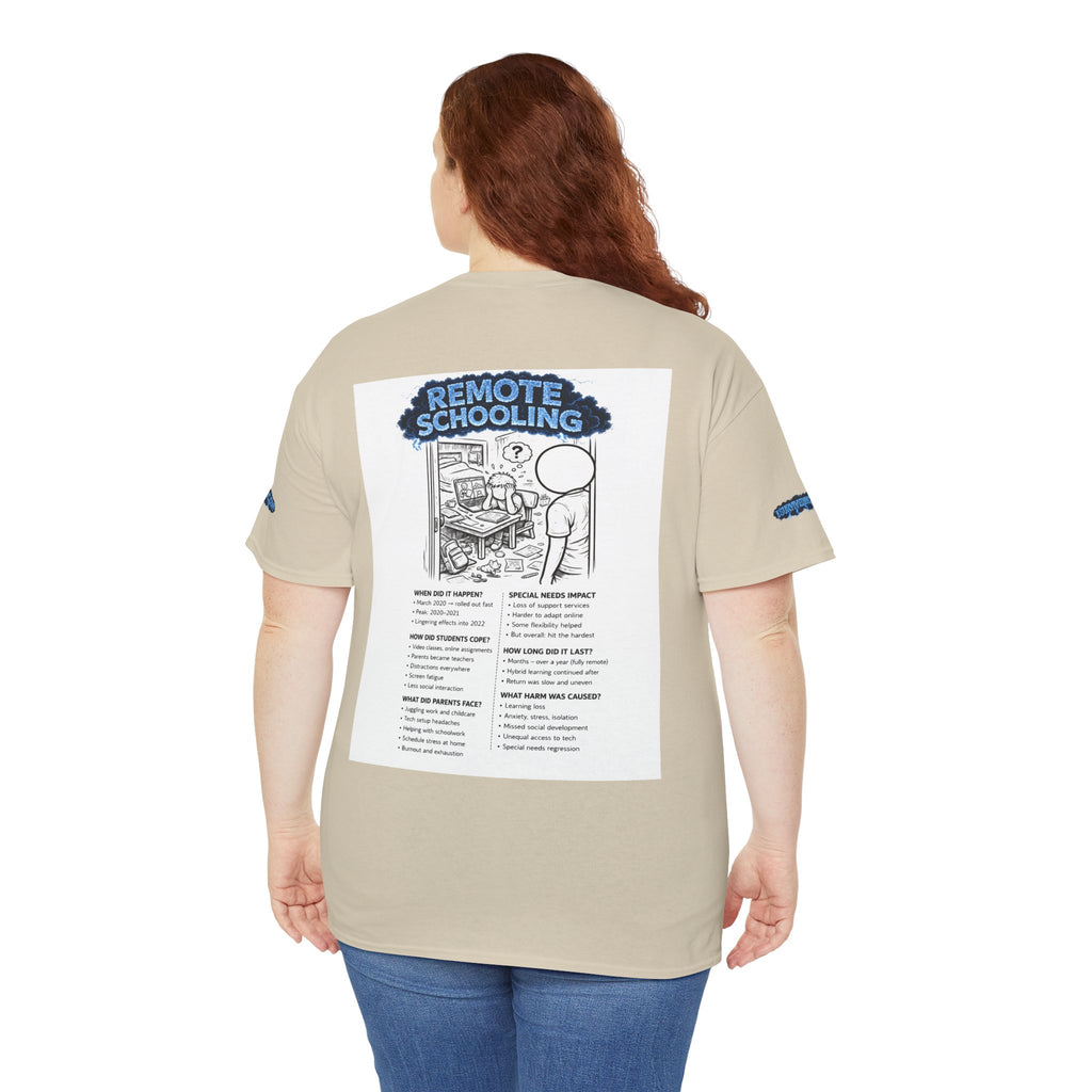 I Survived 2020 — S3:E3 "Remote Schooling" | Lockdown Edition Documentary Unisex Heavy Cotton Tee (SPECIAL EDITION)