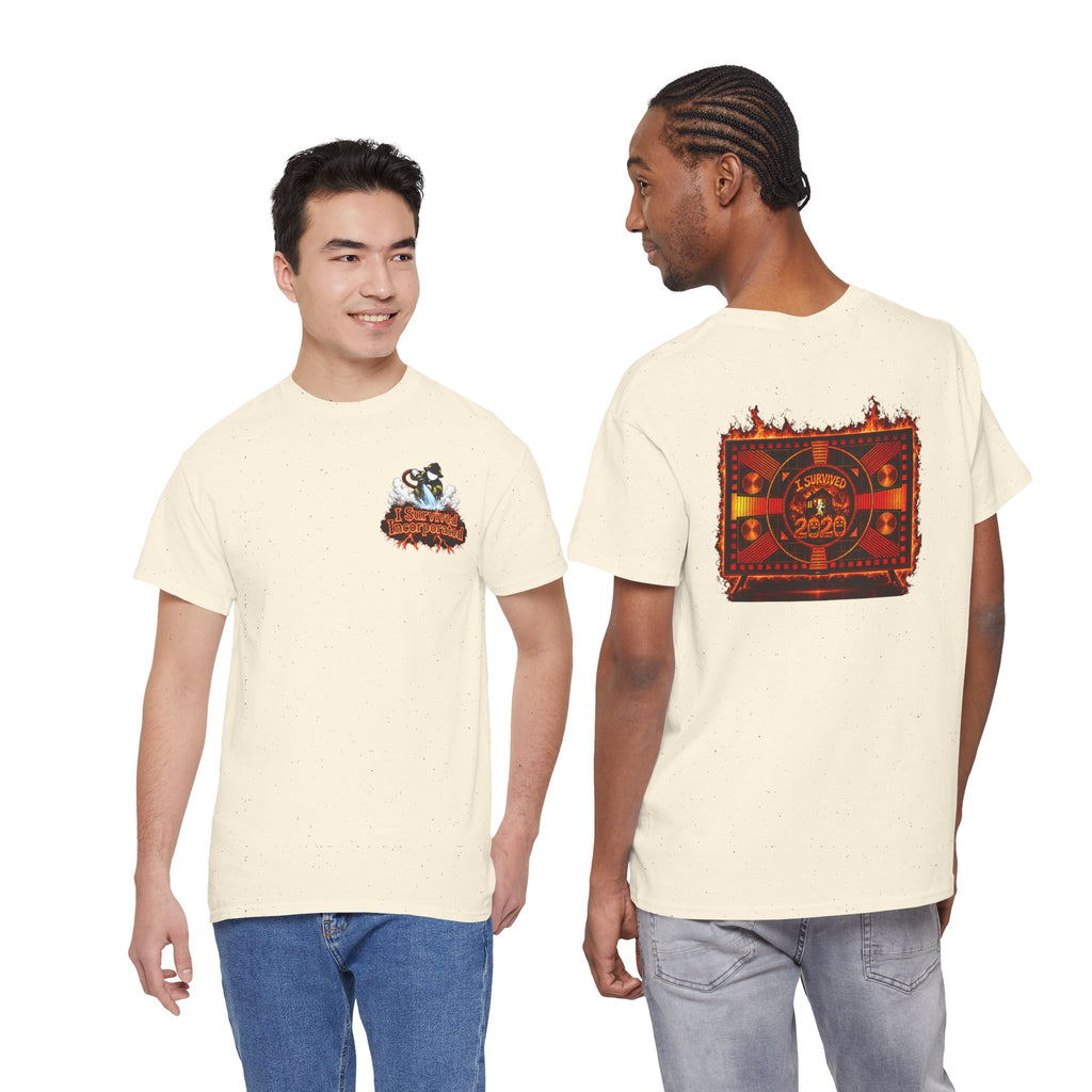 I Survived 2020 — "Please Stand By" Test Pattern Tee Wildfire Signal Edition Summer Premiere Unisex Heavy Cotton Tee
