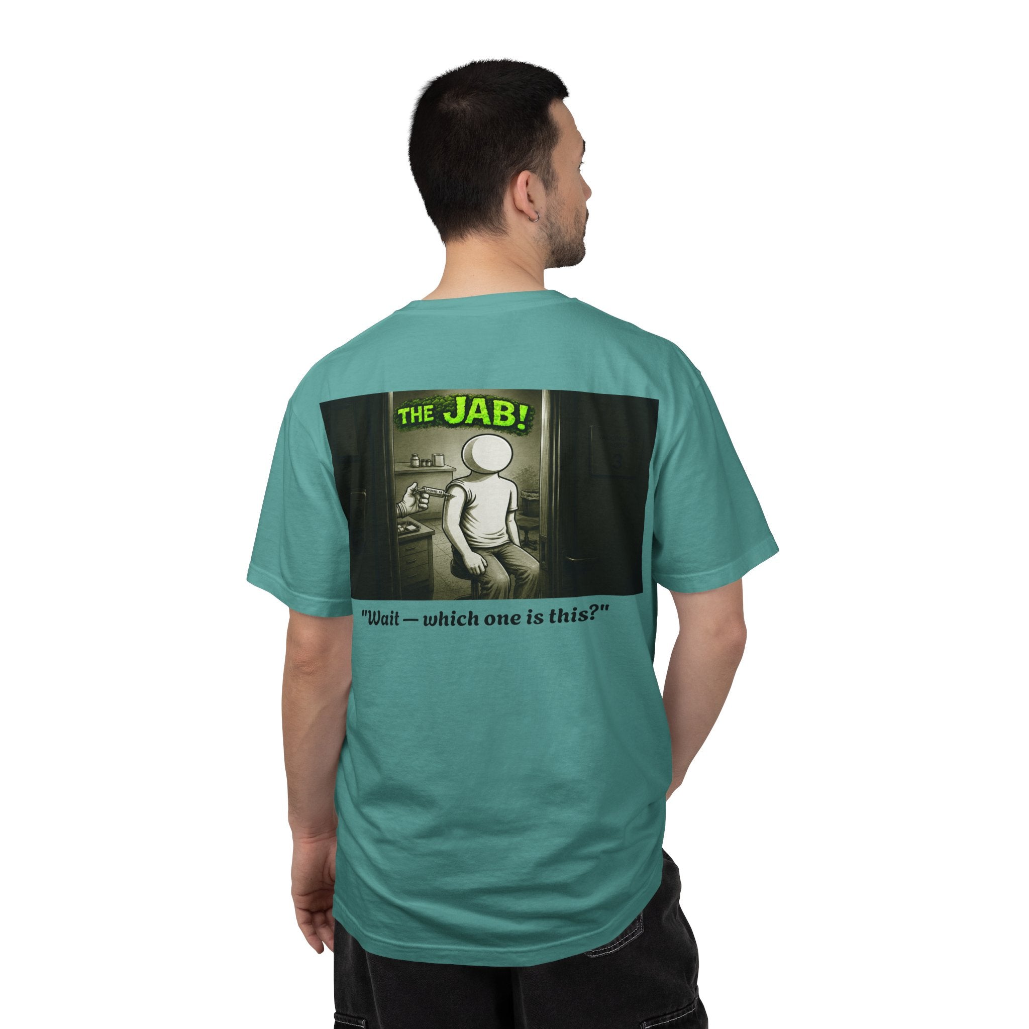 I Survived 2020 — PANDEMIC S1:E3: "The Jab!" Unisex Garment-Dyed T-shirt