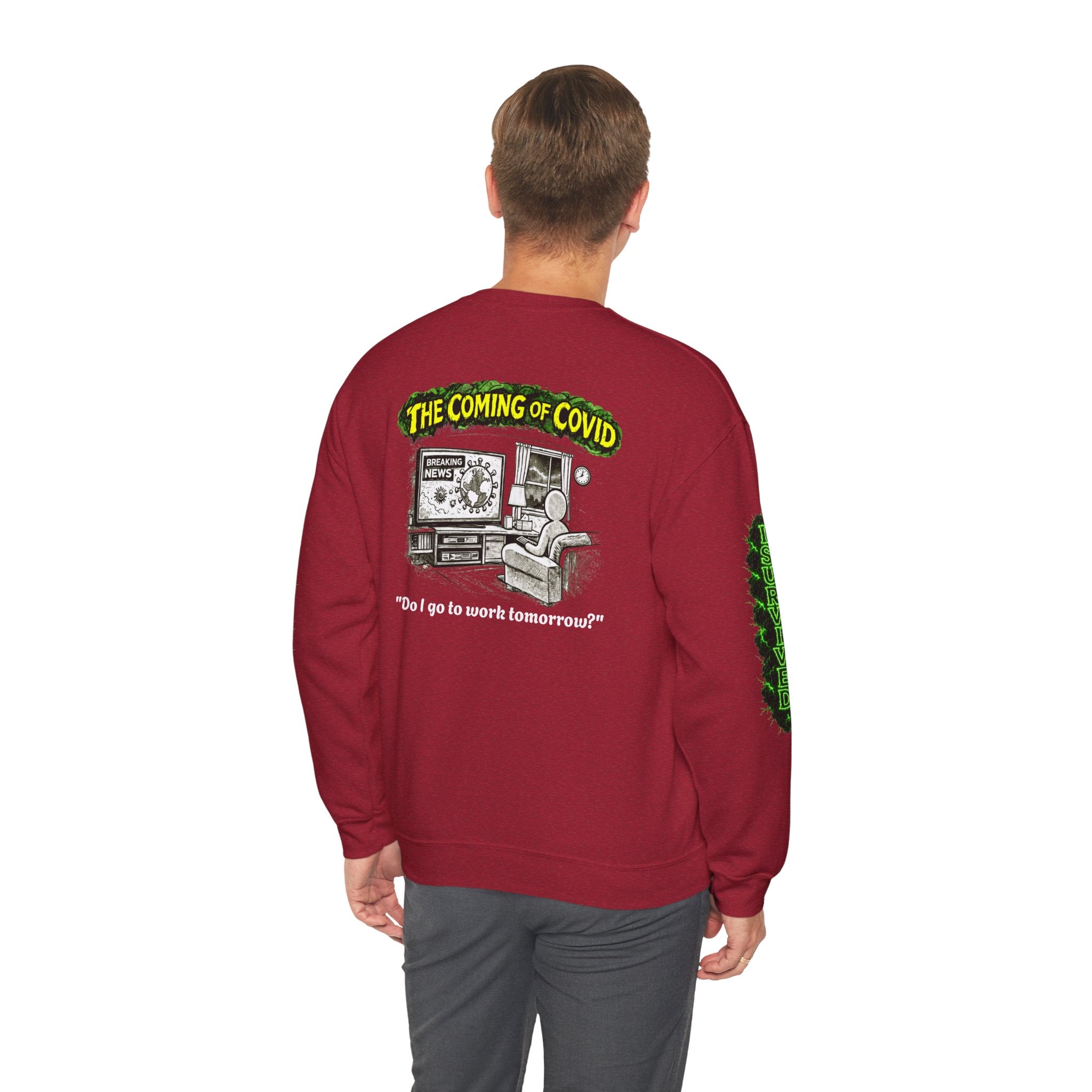 I Survived 2020 — PANDEMIC S1:E2: Director's Cut "The Coming of COVID" Unisex Heavy Blend™ Crewneck Sweatshirt