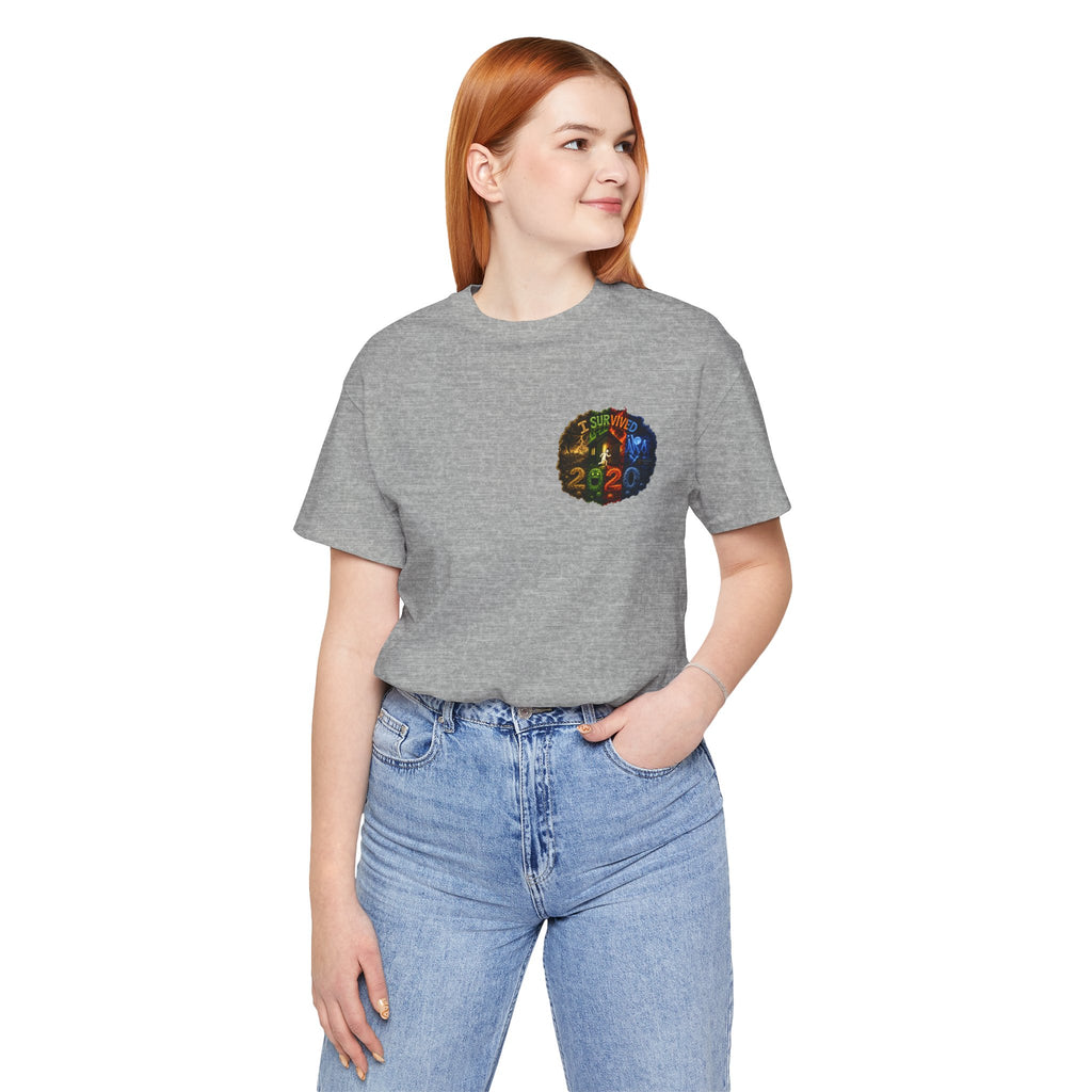 I Survived 2020 — "No Signal" Test Pattern Tee Alien Broadcast Finale Summer Premiere Unisex Jersey Short Sleeve Tee