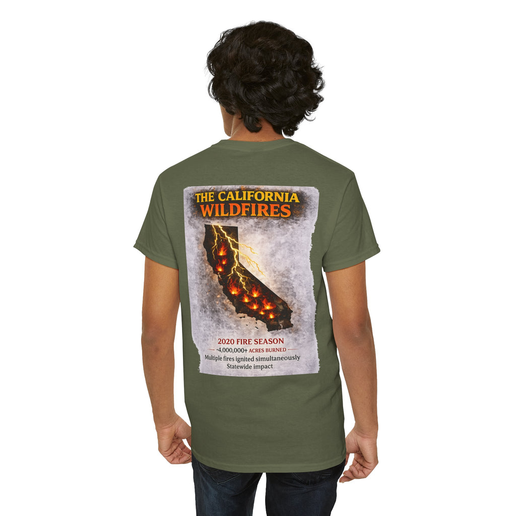 I Survived 2020 — WILDFIRES S2:E3: "The California Wildfires" Unisex Heavy Cotton Tee