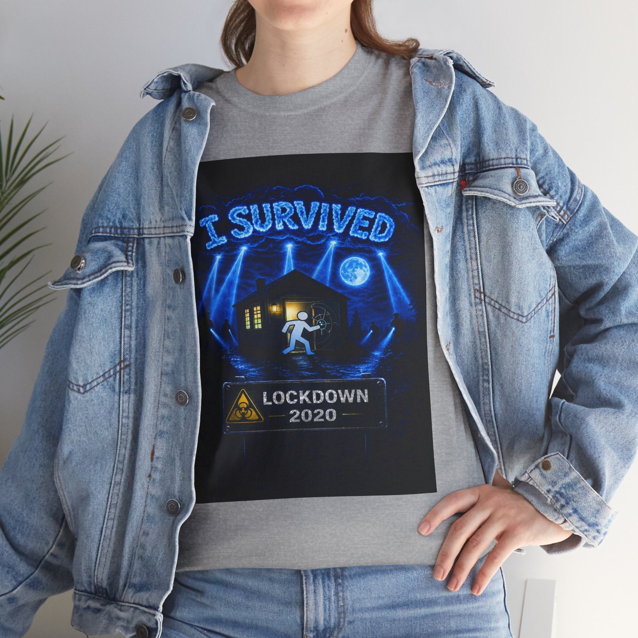 J'ai survécu à 2020 — S3:E1 « Quarantaine » | T-shirt unisexe en coton épais édition Confinement (ÉDITION SPÉCIALE)
