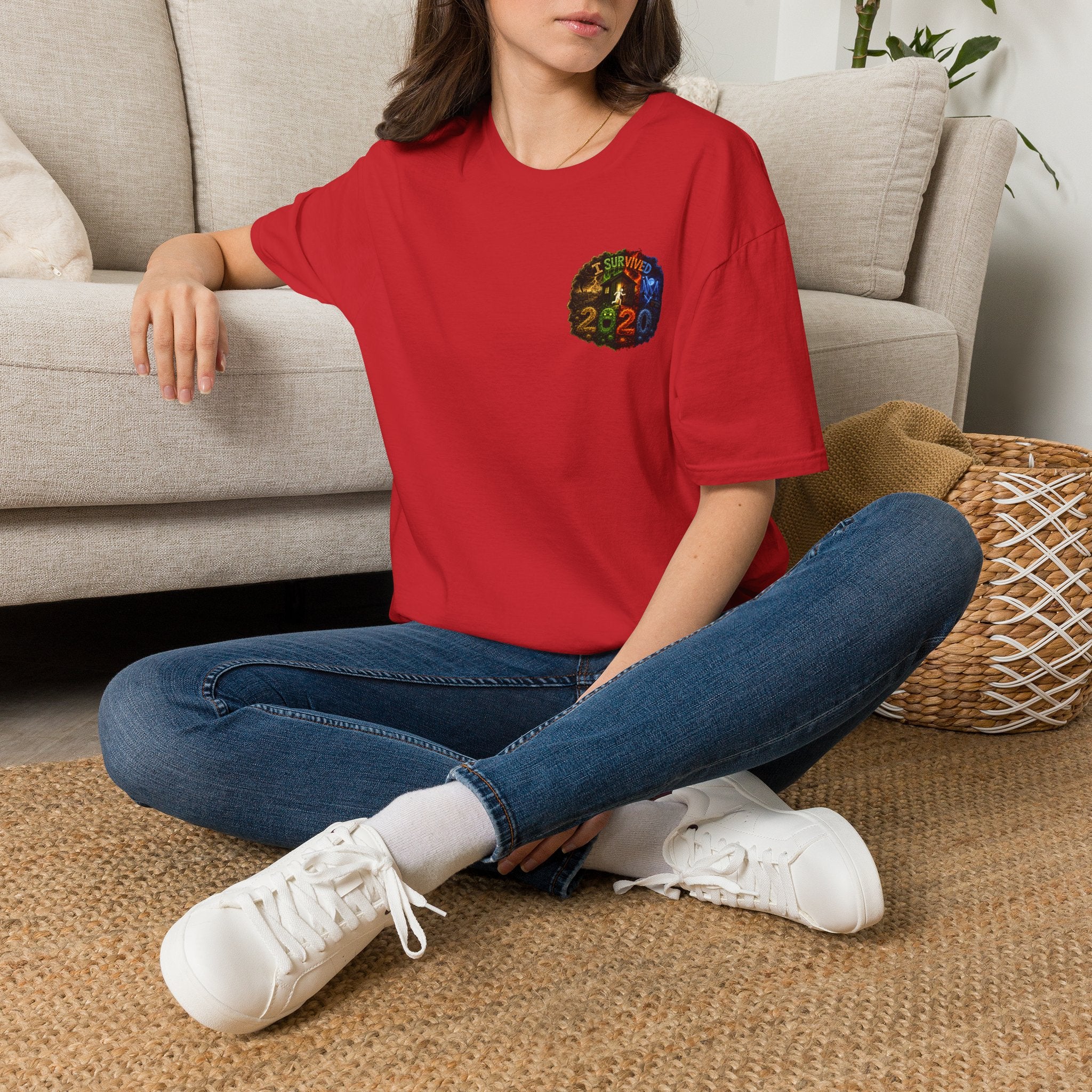 I Survived 2020 — "No Signal" Test Pattern Tee Alien Broadcast Finale Summer Premiere Unisex Softstyle T-Shirt