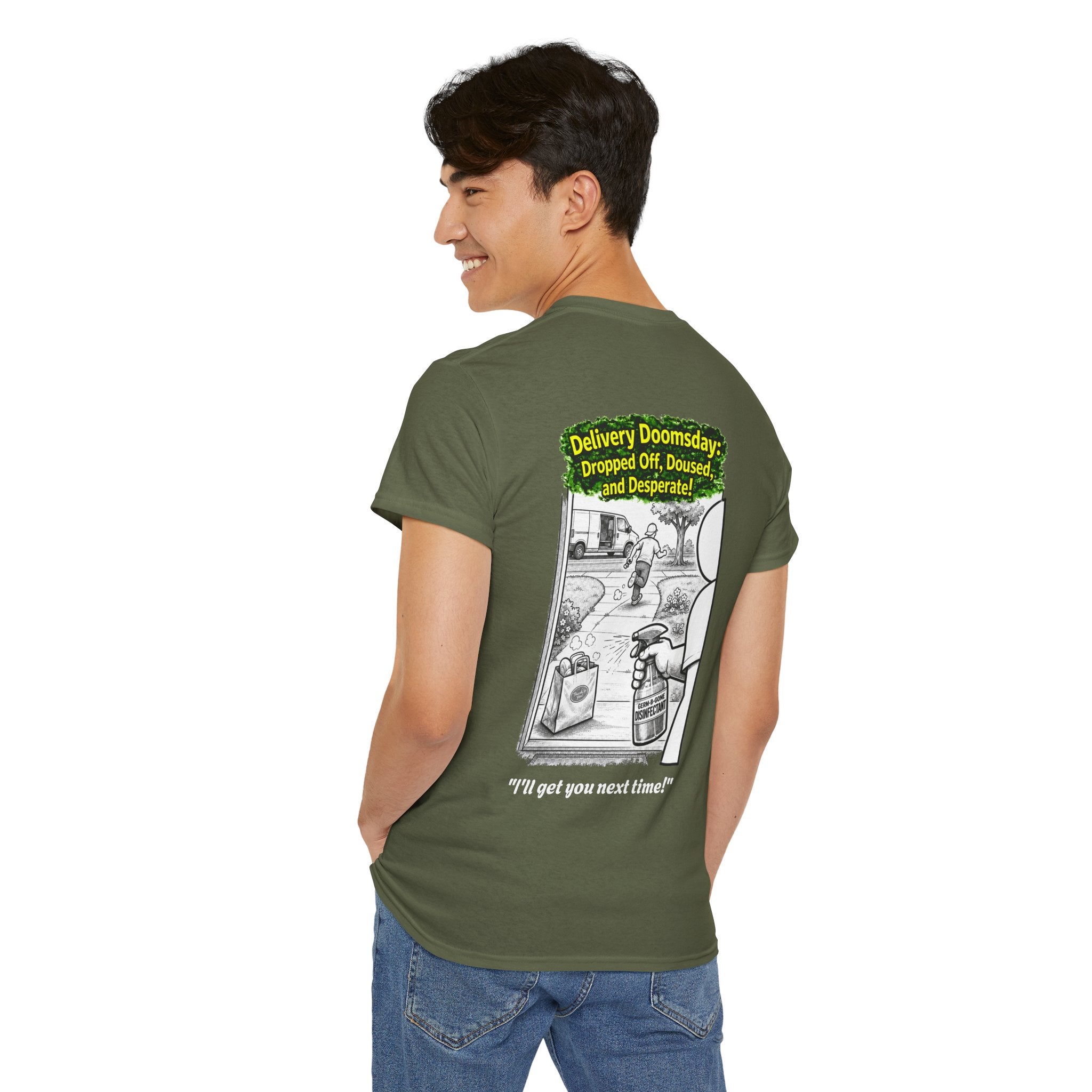 I Survived 2020 —  PANDEMIC S1:E5: Director's Cut "Delivery Doomsday" Unisex Heavy Cotton Tee