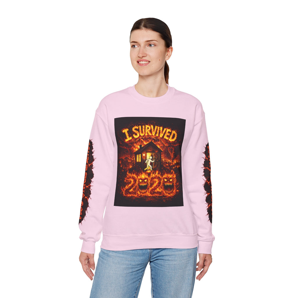 I Survived 2020 — WILDFIRES S2:E4: "Western U.S." Memorial Unisex Heavy Blend™ Crewneck Sweatshirt