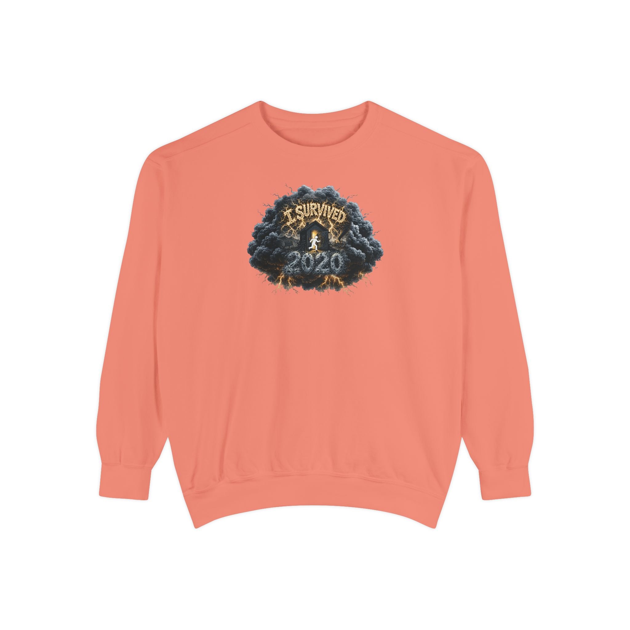 I Survived 2020 — Original PILOT Design: Director's Cut Unisex Garment-Dyed Sweatshirt