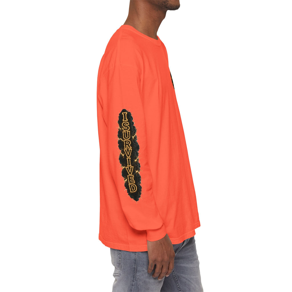 I Survived 2020 — "No Signal" Test Pattern Tee Special Edition Alien Broadcast Finale Summer Premiere Unisex Garment-Dyed Long Sleeve T-Shirt