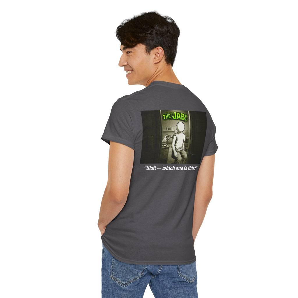 I Survived 2020 — PANDEMIC S1:E3: Director's Cut "The Jab!" Unisex Heavy Cotton Tee