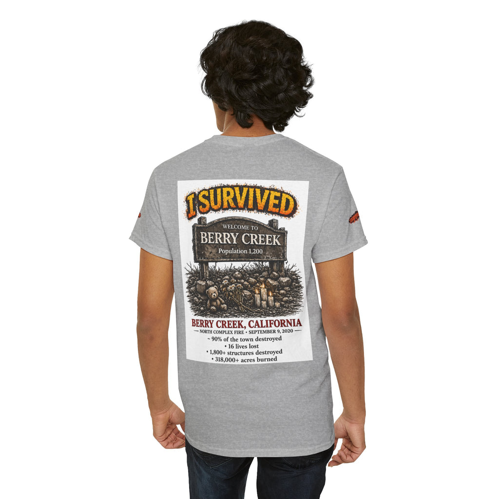 I Survived 2020 — S2:E1 "Berry Creek" | Wildfire Edition Memorial Unisex Heavy Cotton Tee (SPECIAL EDITION)