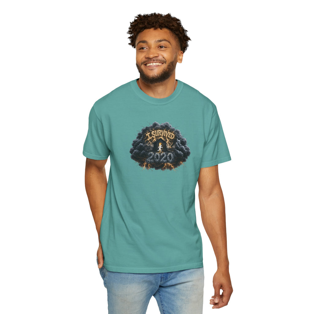 I Survived 2020 — Original PILOT Design: Director's Cut Unisex Garment-Dyed T-shirt