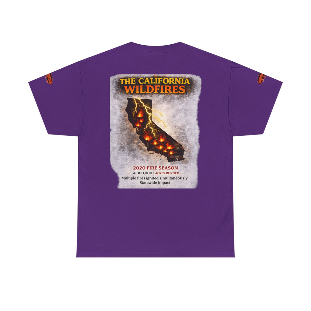 I Survived 2020 — S2:E3 "The California Wildfires" | Wildfire Edition Memorial Unisex Heavy Cotton Tee (SPECIAL EDITION)