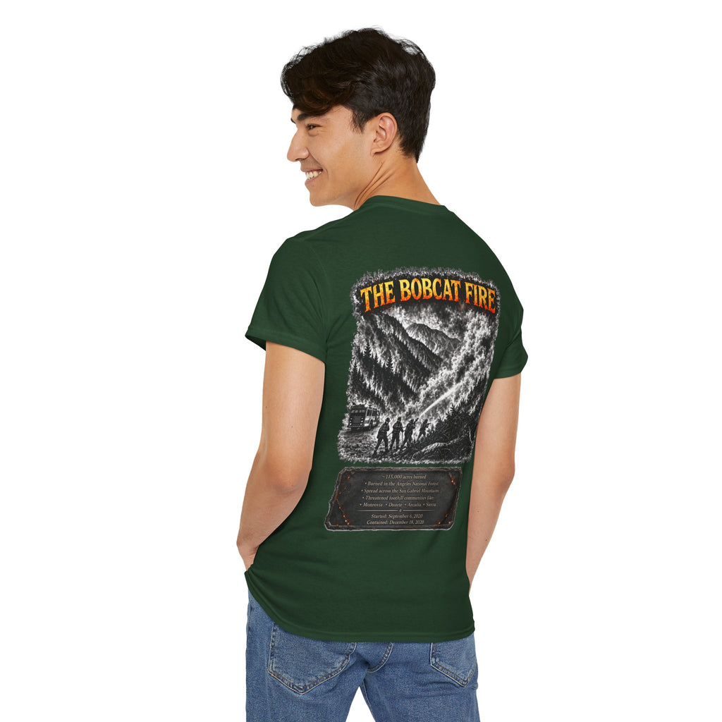 I Survived 2020 — WILDFIRES S2:E2: "The Bobcat Fire" Memorial Unisex Heavy Cotton Tee