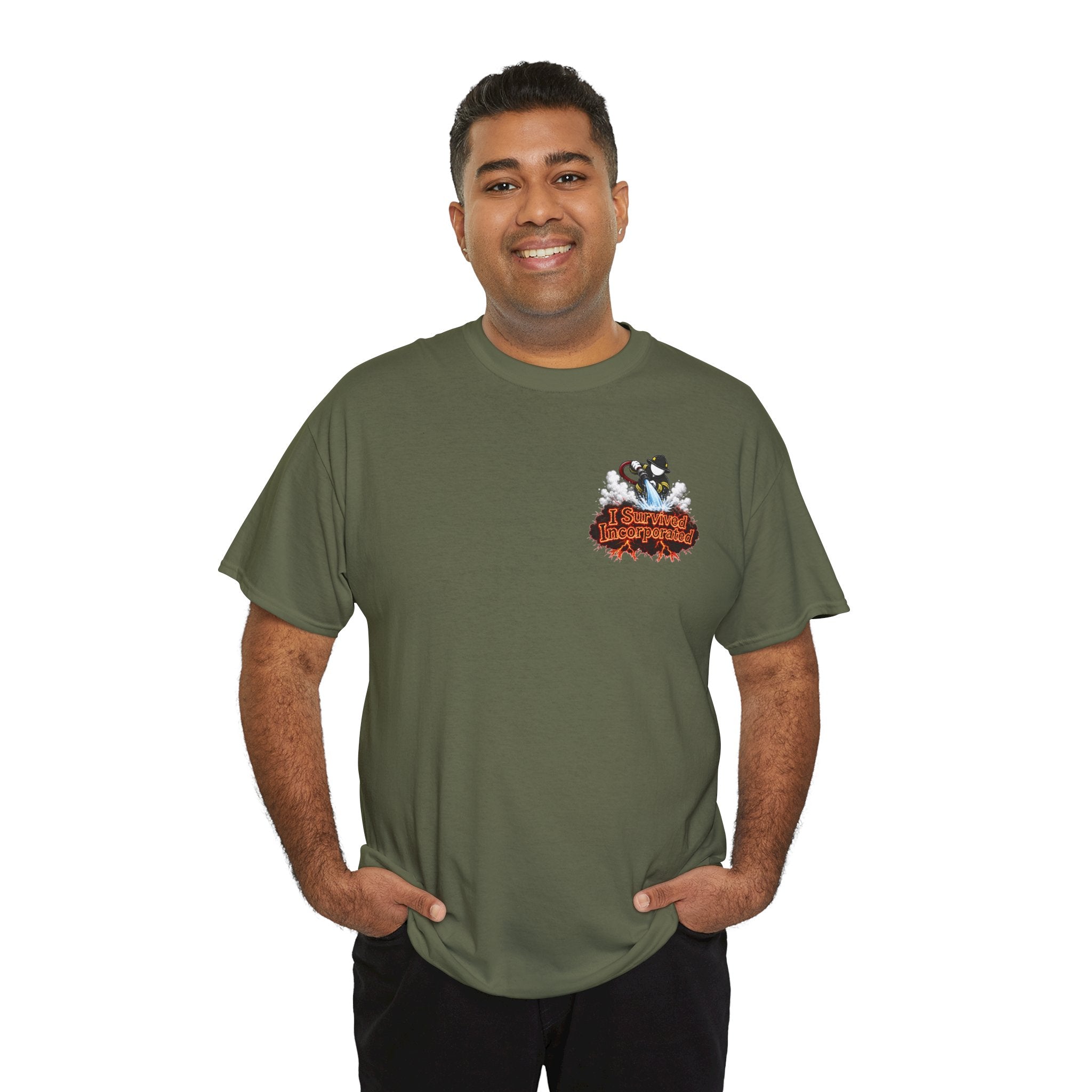 I Survived 2020 — "Please Stand By" Test Pattern Tee Wildfire Signal Edition Summer Premiere Unisex Heavy Cotton Tee