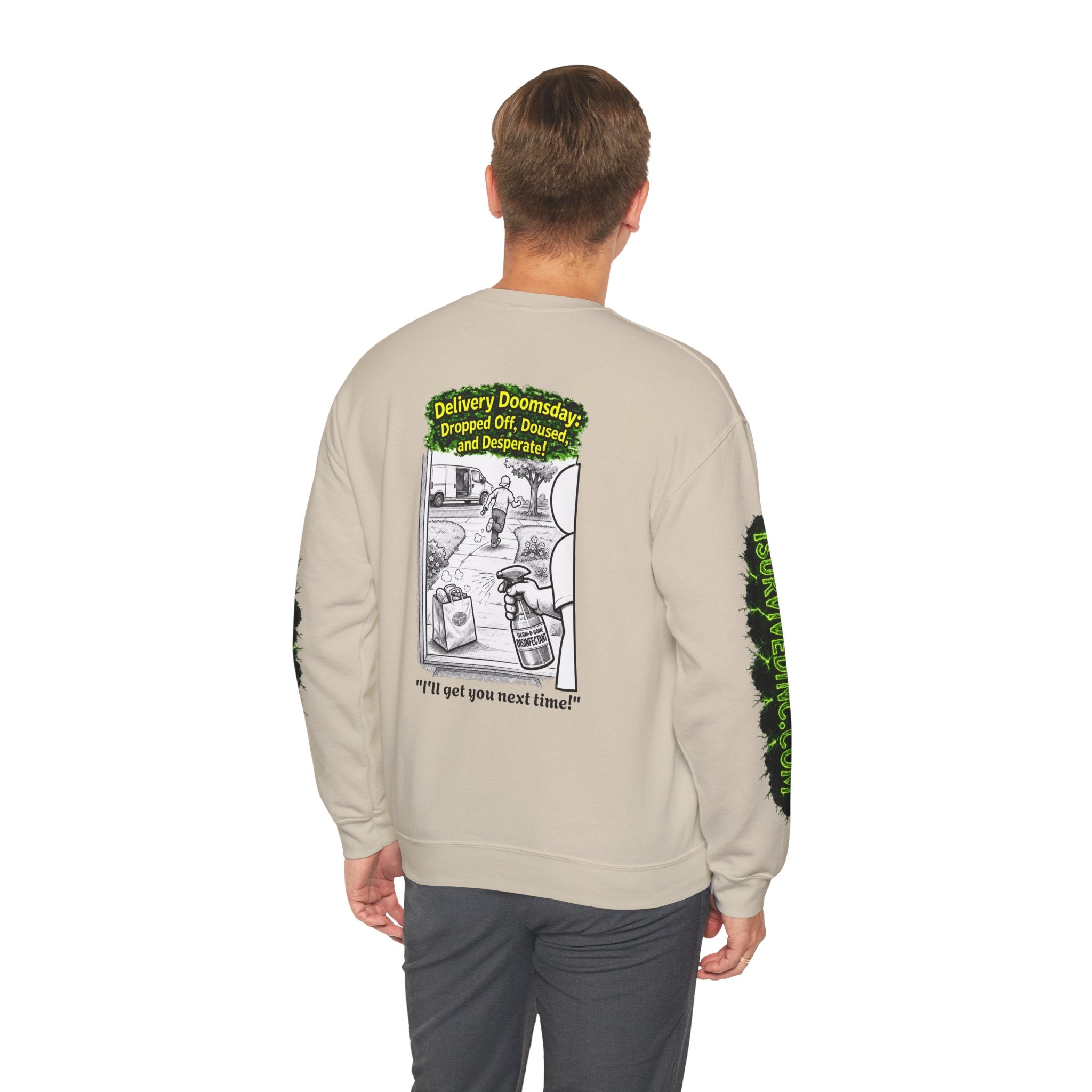 I Survived 2020 — PANDEMIC S1:E5: "Delivery Doomsday" Unisex Heavy Blend™ Crewneck Sweatshirt