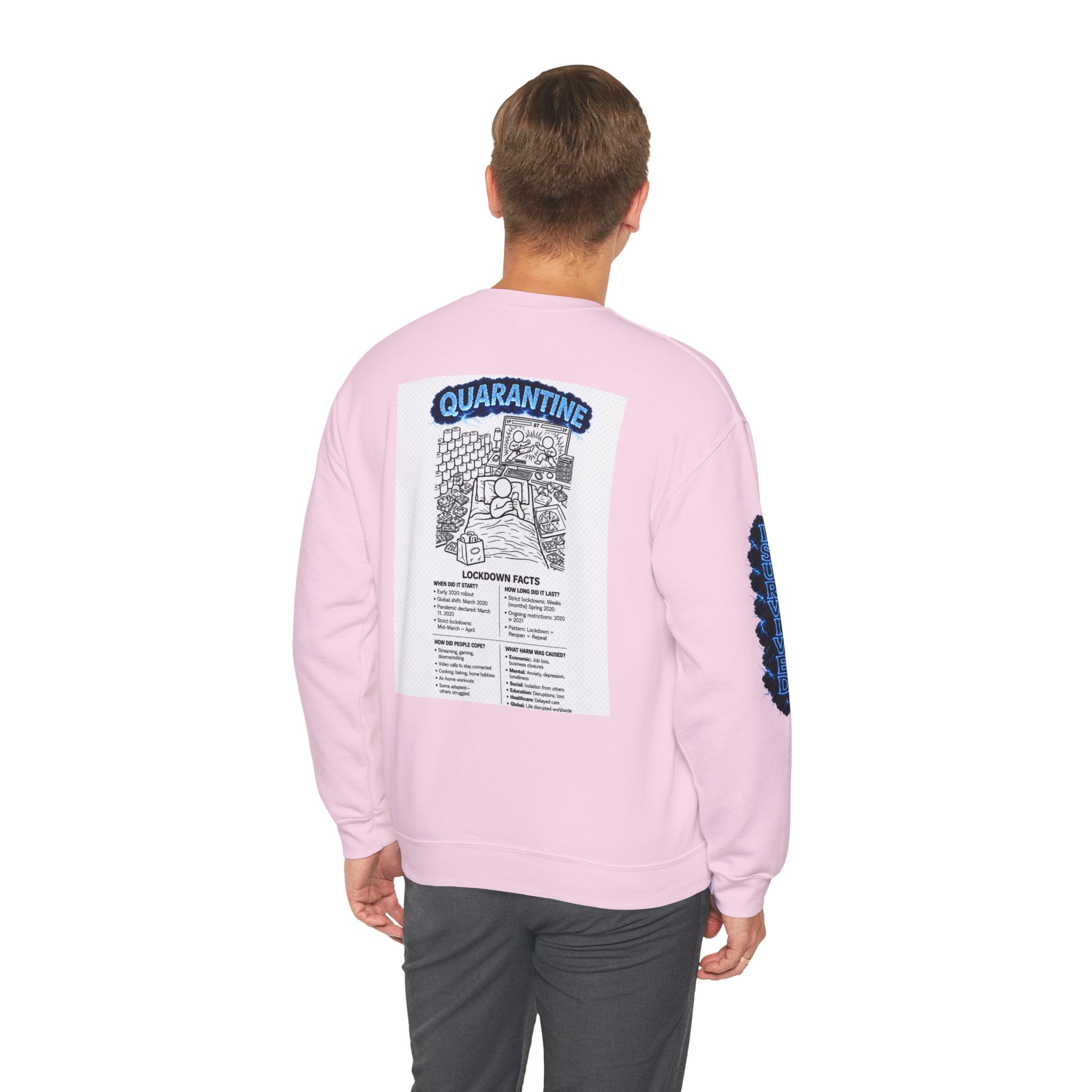 I Survived 2020 — Director's Cut S3:E1 "Quarantine" | Lockdown Edition Documentary Unisex Heavy Blend™ Crewneck Sweatshirt