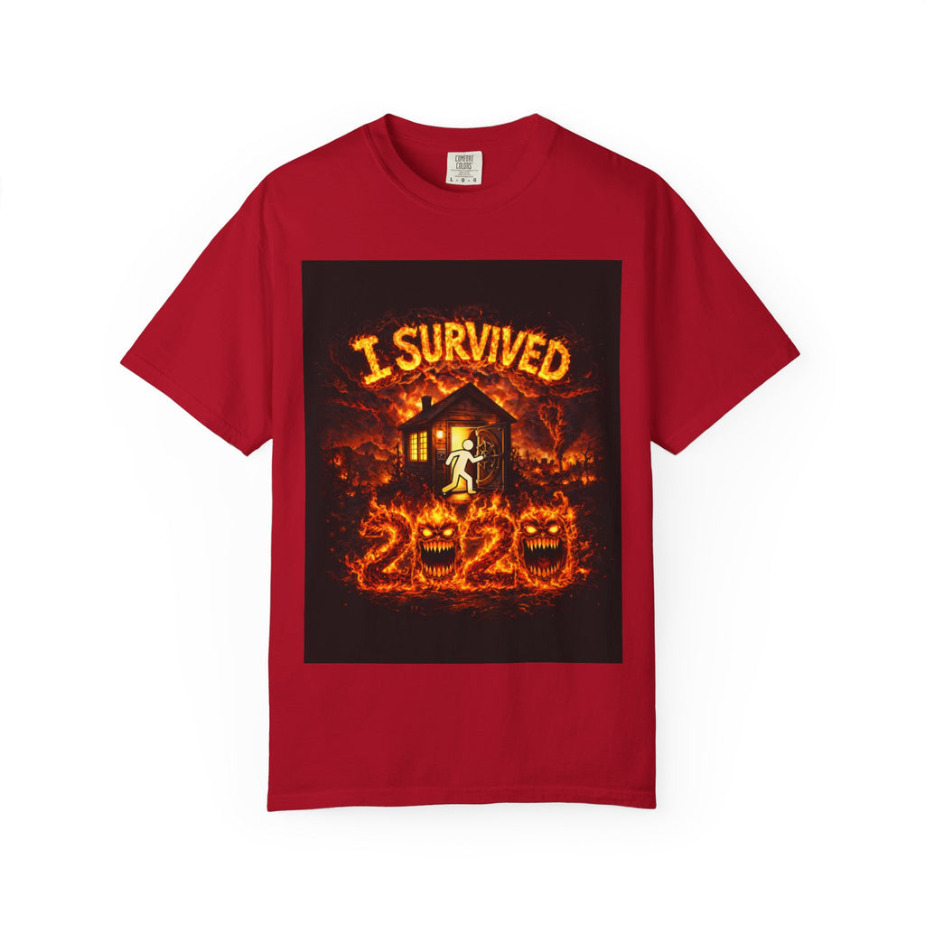 I Survived 2020 — WILDFIRES S2:E2: "The Bobcat Fire" Memorial Unisex Garment-Dyed T-shirt