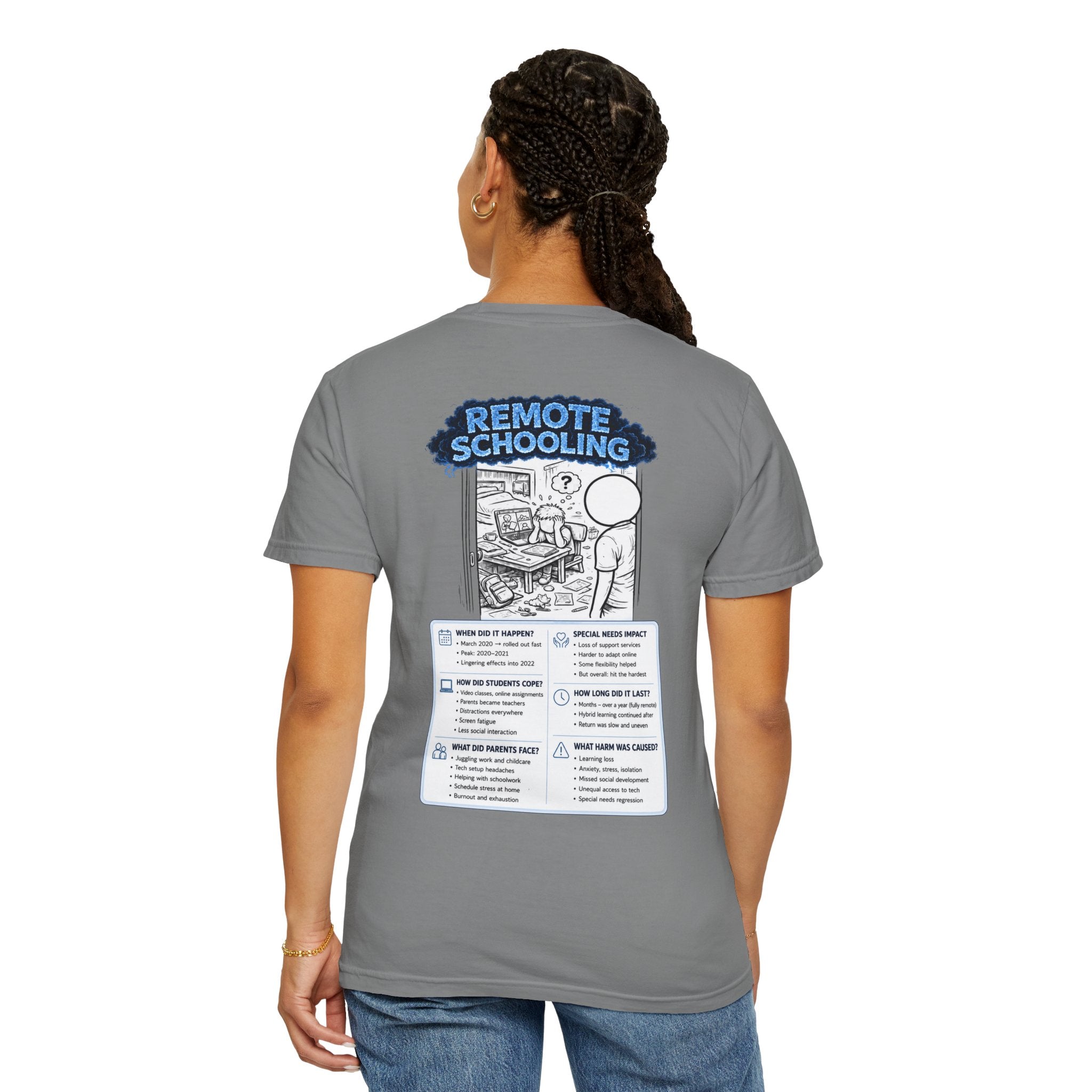 I Survived 2020 — Director's Cut S3:E3 "Remote Schooling" | Lockdown Edition Documentary Unisex Garment-Dyed T-shirt