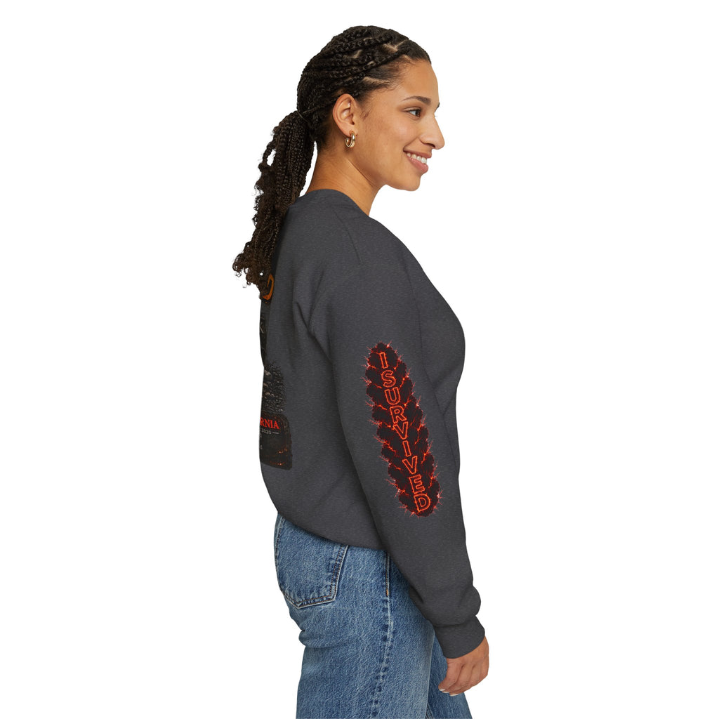I Survived 2020 — Director's Cut S2:E1 "Berry Creek" | Wildfire Edition Memorial Unisex Heavy Blend™ Crewneck Sweatshirt