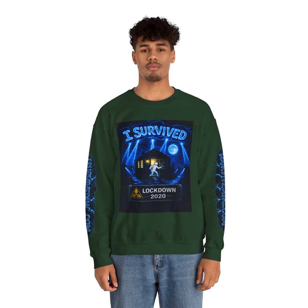 I Survived 2020 — LOCKDOWN S3:E3: Special Edition "Remote Schooling" Unisex Heavy Blend™ Crewneck Sweatshirt