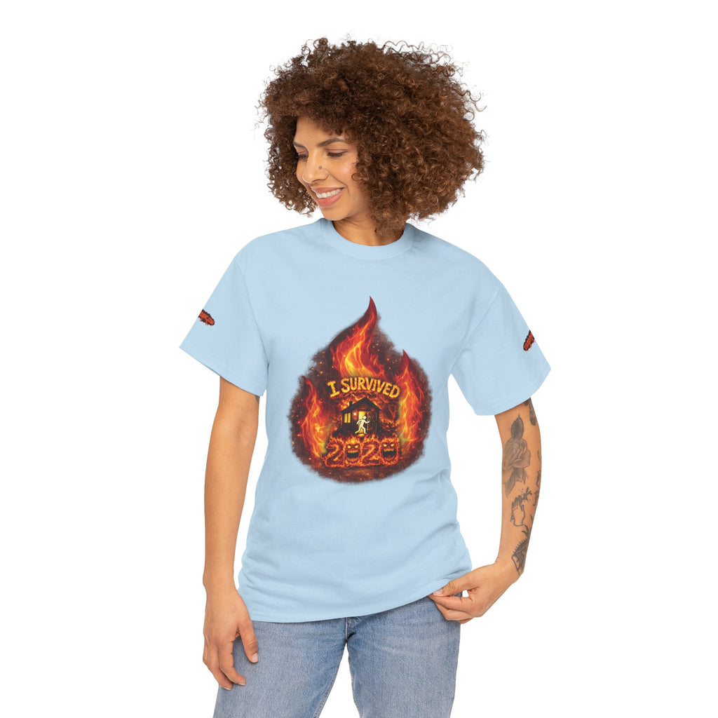 I Survived 2020 — Director's Cut S2:E3 "The California Wildfires" | Wildfire Edition Memorial Unisex Heavy Cotton Tee (SPECIAL EDITION)
