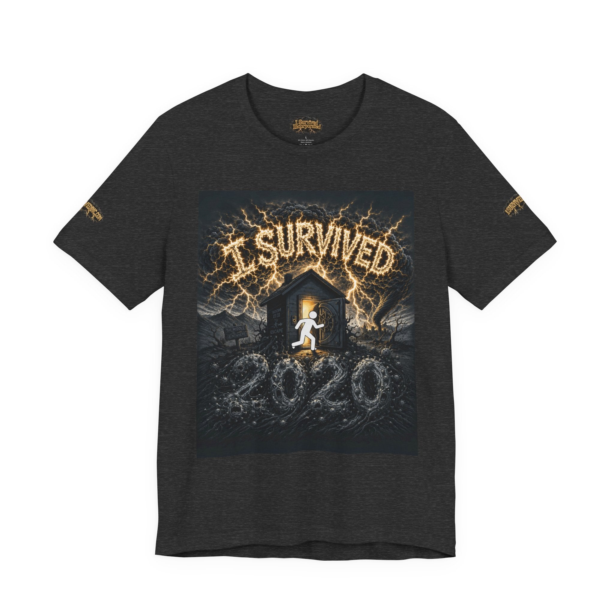 I Survived 2020 — Original Design Teaser Tee | Season 1 Premiere Drop Unisex Jersey Short Sleeve Tee
