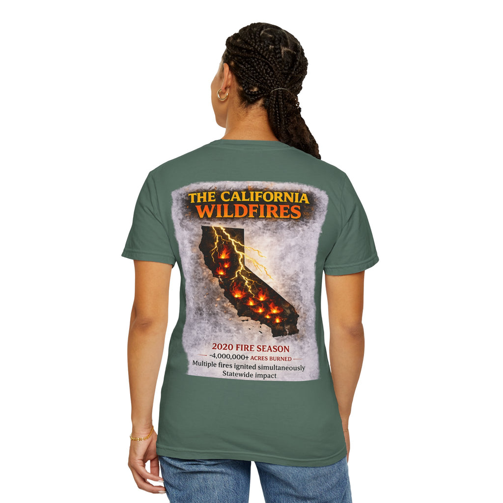 I Survived 2020 — S2:E3 "The California Wildfires" | Wildfire Edition Memorial Unisex Garment-Dyed T-shirt