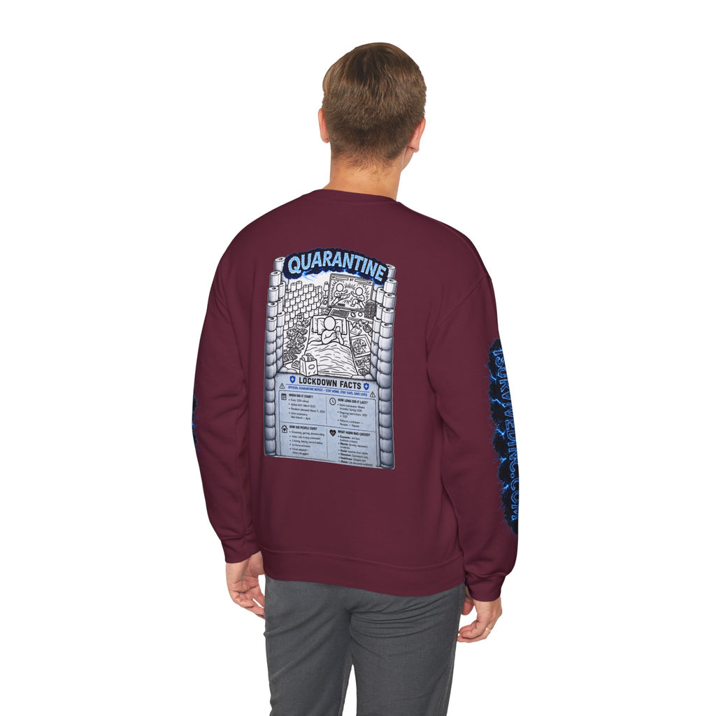 I Survived 2020 — LOCKDOWN S3:E1: "Quarantine" Unisex Heavy Blend™ Crewneck Sweatshirt