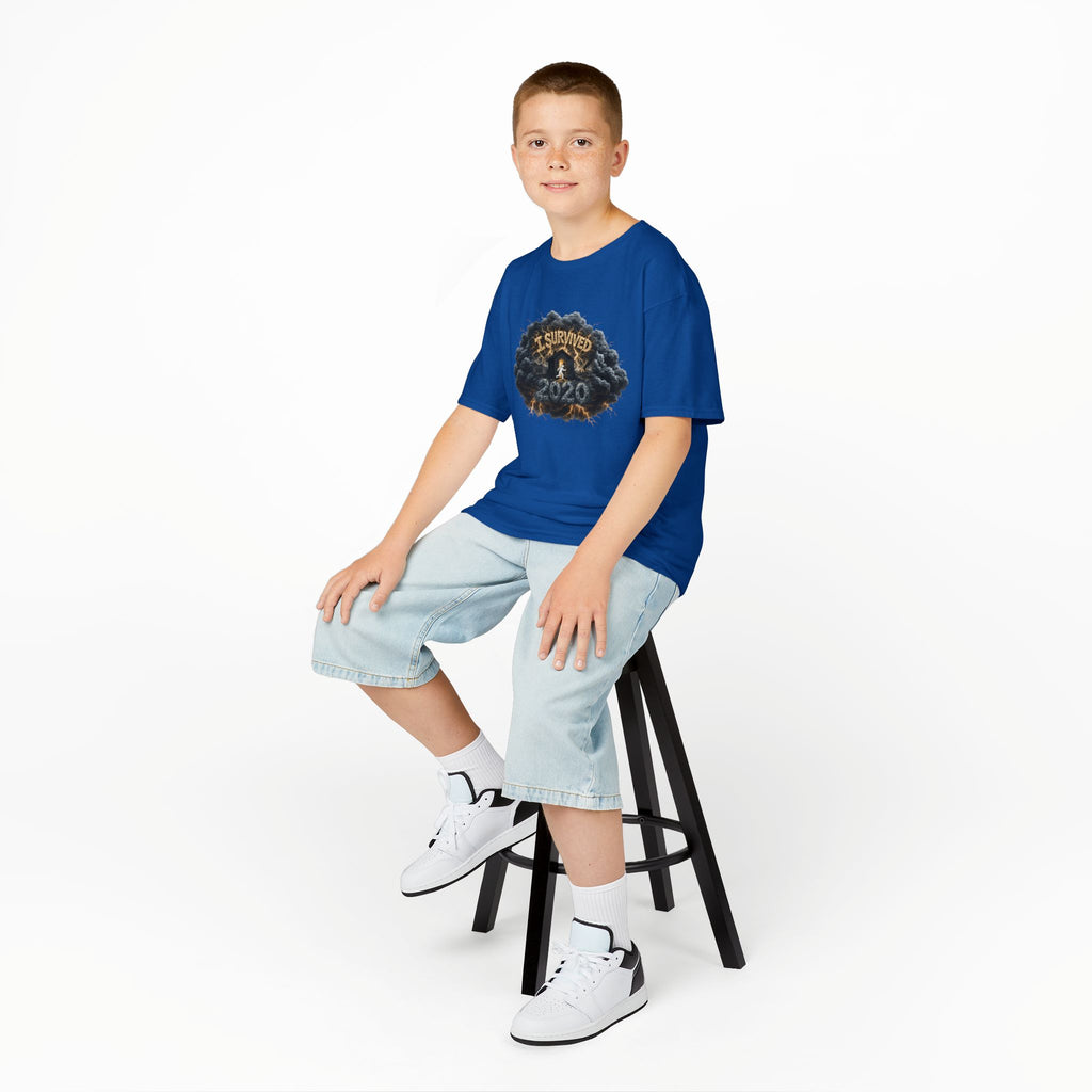 I Survived 2020 — Director's Cut Original Design Teaser Tee | Season 1 Premiere Drop Kids Heavy Cotton™ Tee