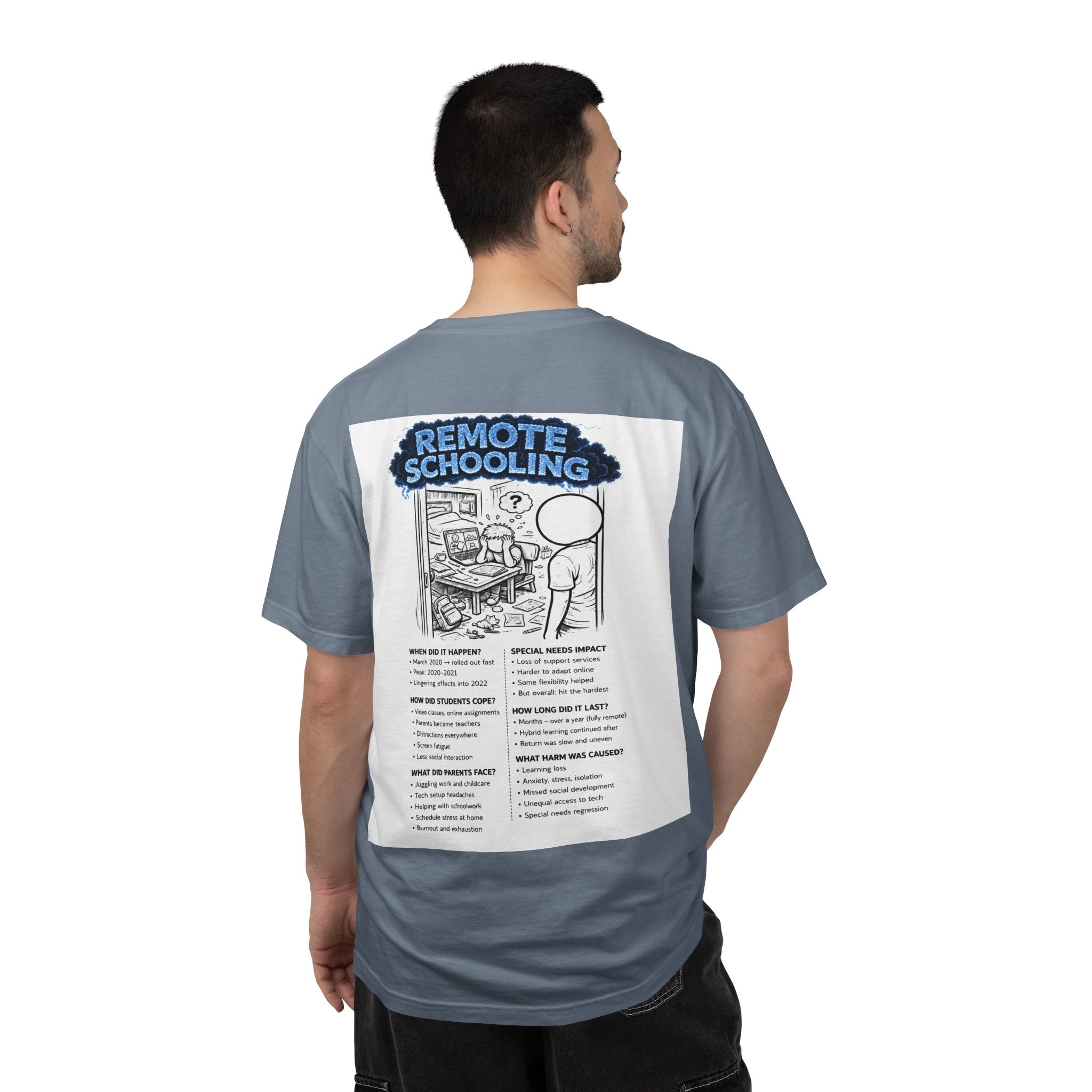 I Survived 2020 — S3:E3 "Remote Schooling" | Lockdown Edition Documentary Unisex Garment-Dyed T-shirt