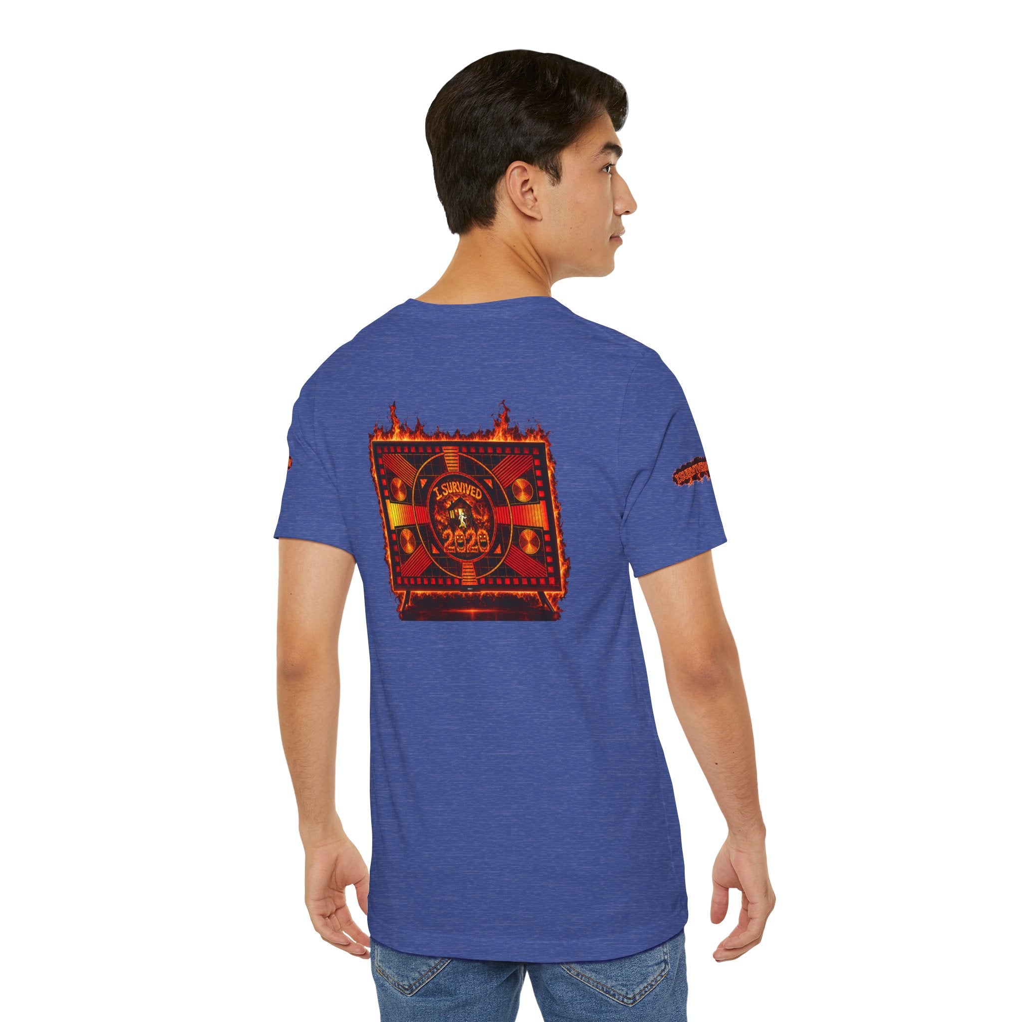 I Survived 2020 — "Please Stand By" Test Pattern Tee Wildfire Signal Special Edition Summer Premiere Unisex Jersey Short Sleeve Tee
