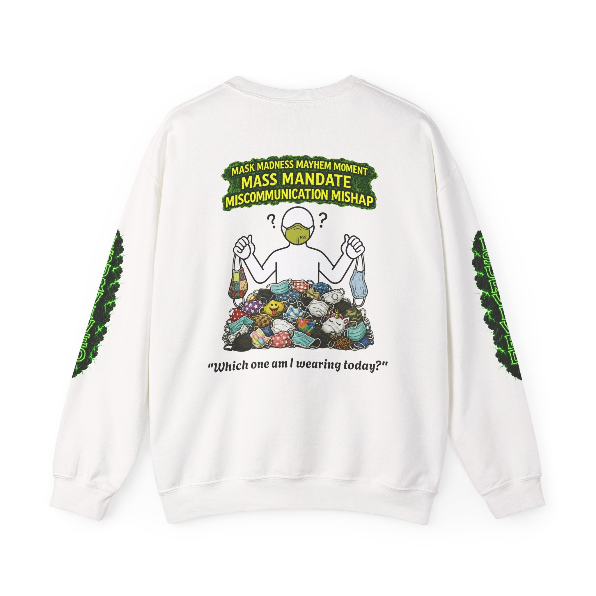 I Survived 2020 — PANDEMIC S1:E4: Director's Cut "Mask Madness" Unisex Heavy Blend™ Crewneck Sweatshirt
