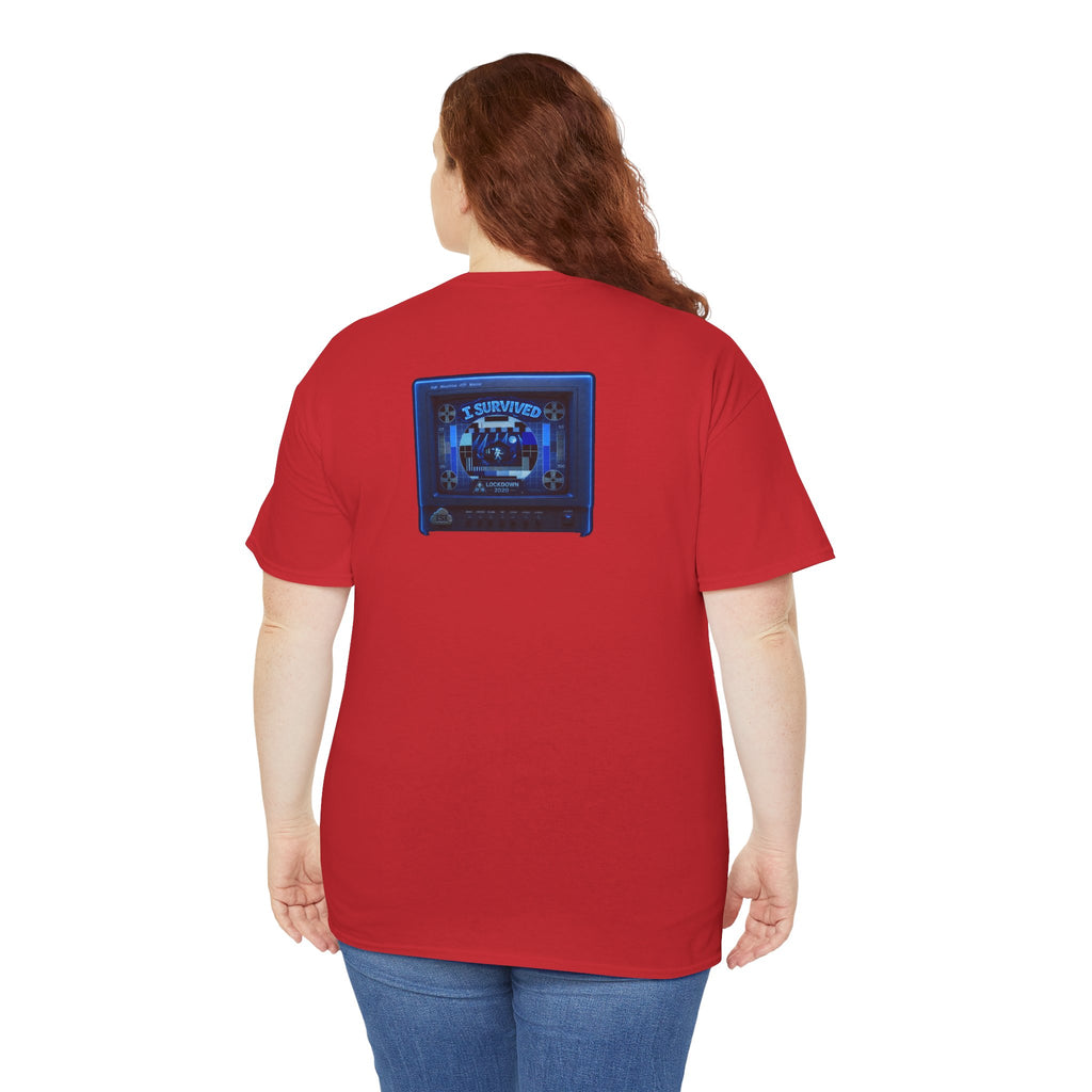 I Survived 2020 — "Please Stand By" Test Pattern Tee Lockdown Surveillance Edition Summer Exclusive Unisex Heavy Cotton Tee