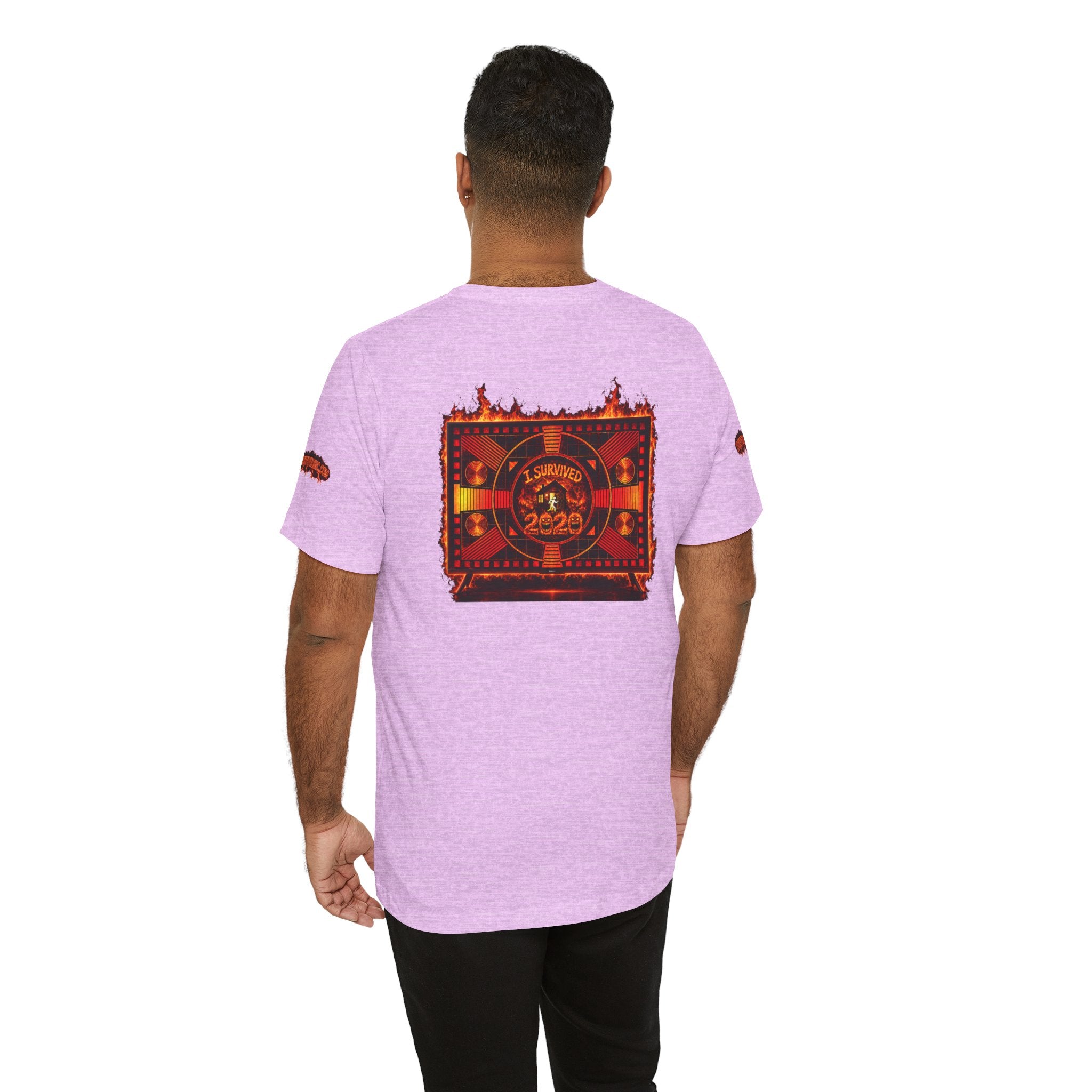 I Survived 2020 — "Please Stand By" Test Pattern Tee Wildfire Signal Special Edition Summer Premiere Unisex Jersey Short Sleeve Tee