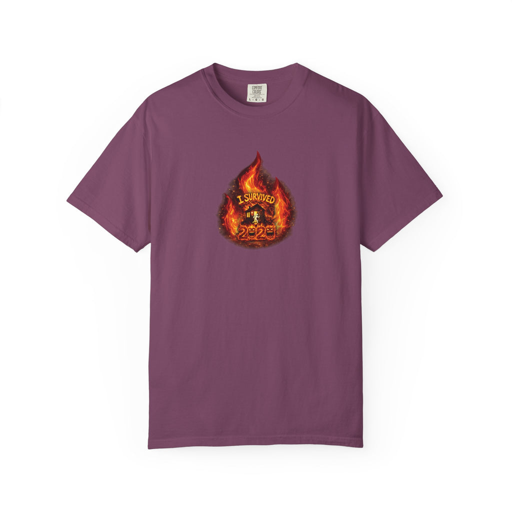 I Survived 2020 — WILDFIRES S2:E4: Director's Cut "Western U.S. Wildfire Season" Memorial Unisex Garment-Dyed T-shirt