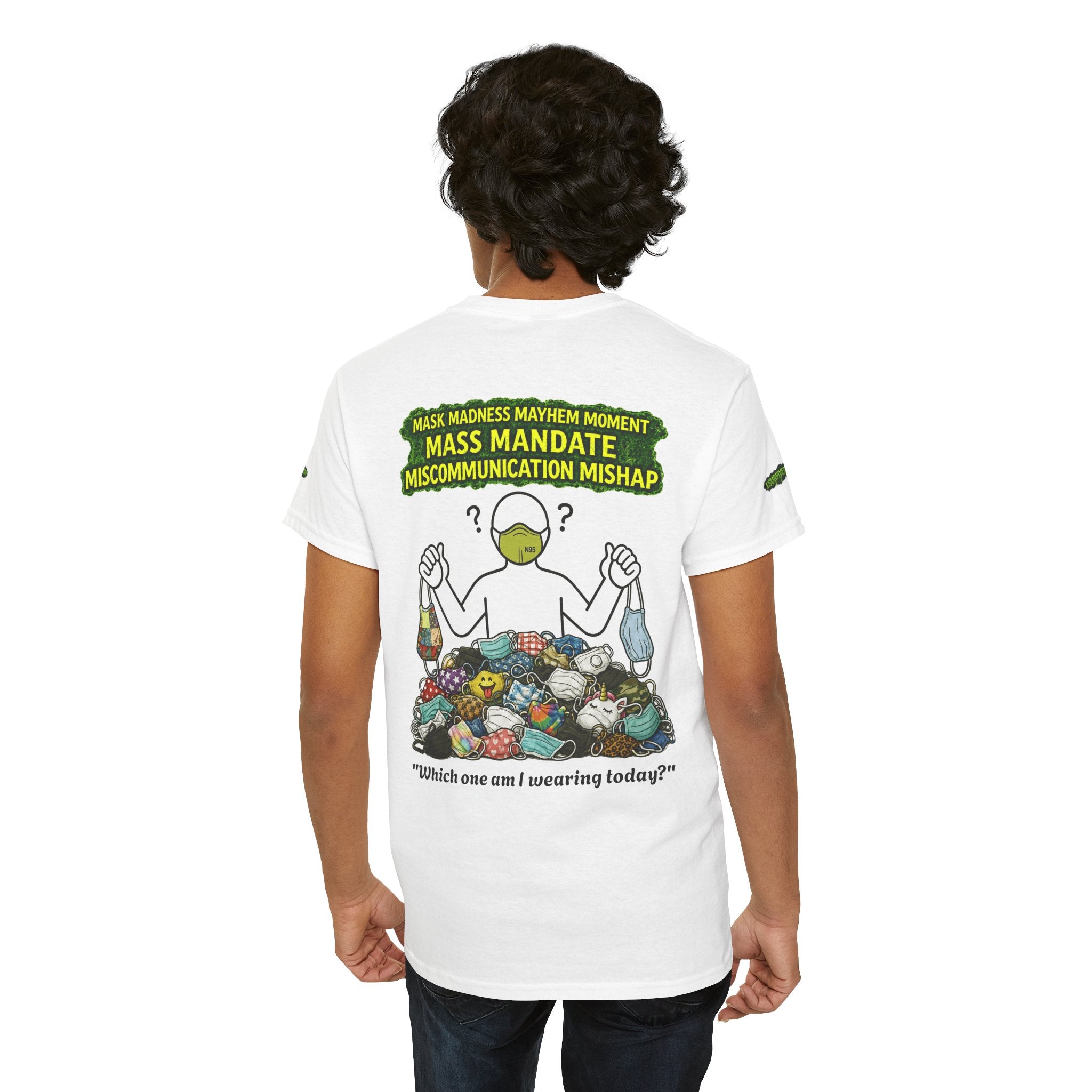 I Survived 2020 — PANDEMIC S1:E4: Special Edition "Mask Madness" Unisex Heavy Cotton Tee