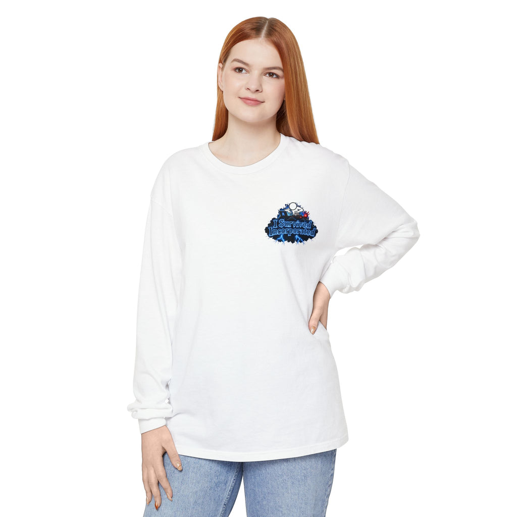 I Survived 2020 — "Please Stand By" Test Pattern Tee Lockdown Edition Summer Exclusive Unisex Garment-Dyed Long Sleeve T-Shirt